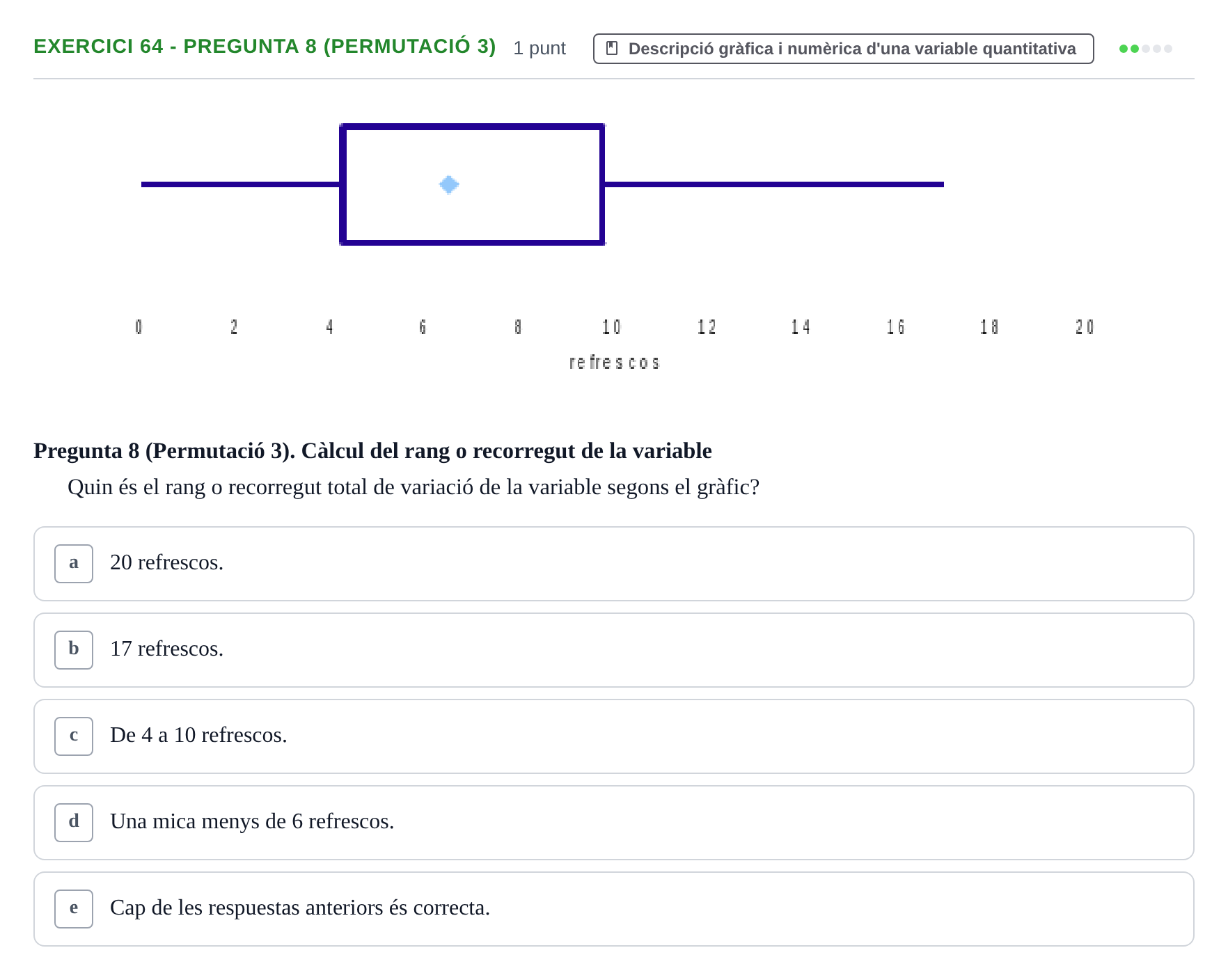 Enunciado: Ejercicio 64 - Pregunta 8 (Permutació 3) · Anàlisi de Dades UPF 2014