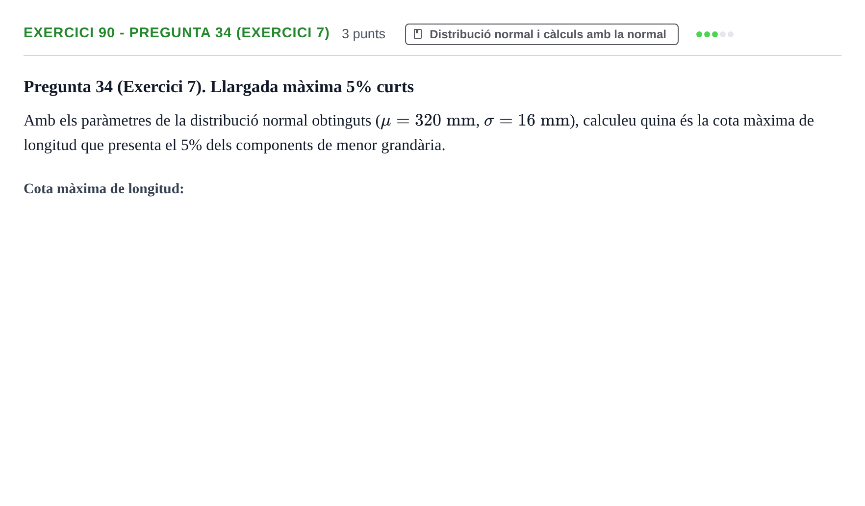 Enunciado: Ejercicio 90 - Pregunta 34 (Exercici 7) · Anàlisi de Dades UPF 2014