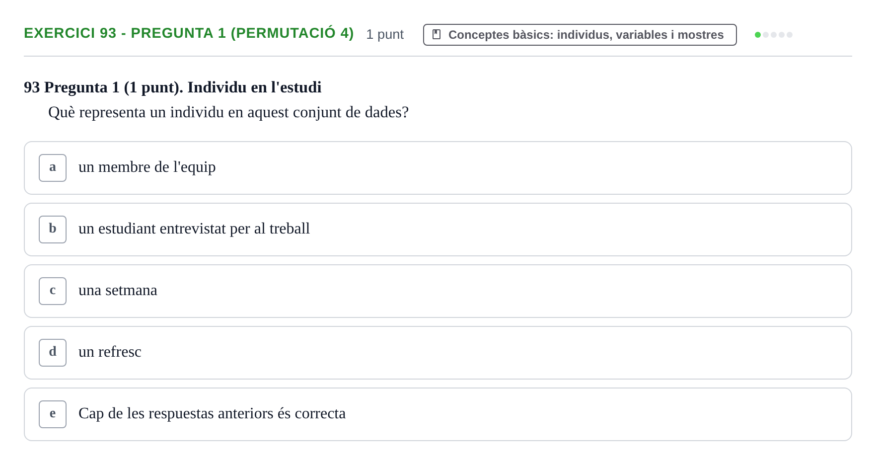Enunciado: Ejercicio 93 - Pregunta 1 (Permutació 4) · Anàlisi de Dades UPF 2014