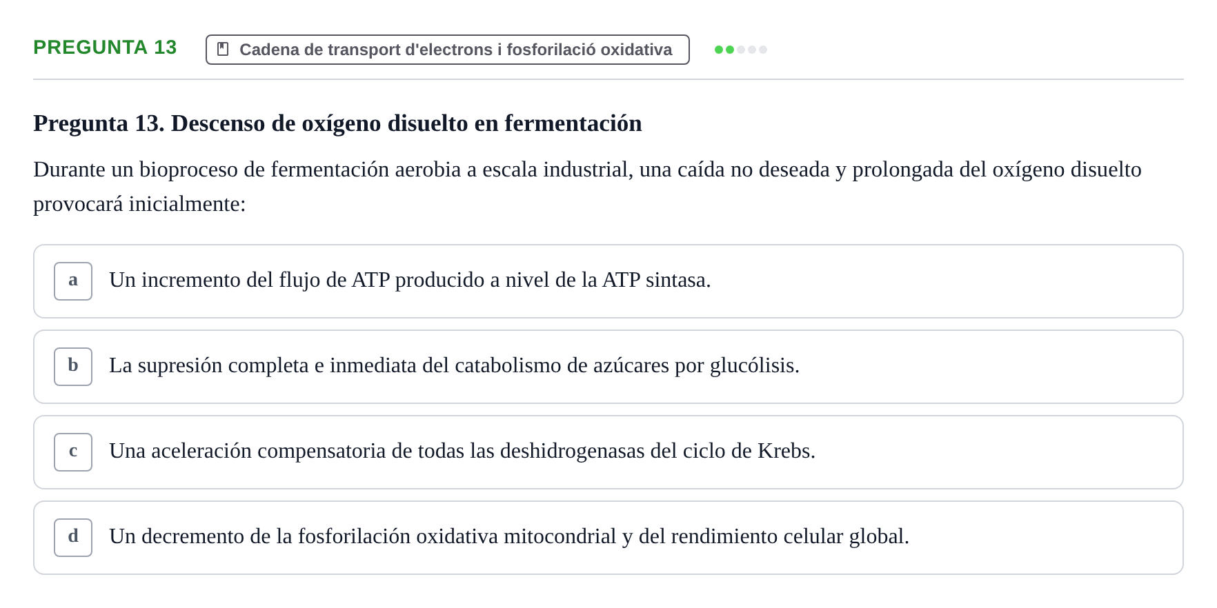 Enunciado: Pregunta 13