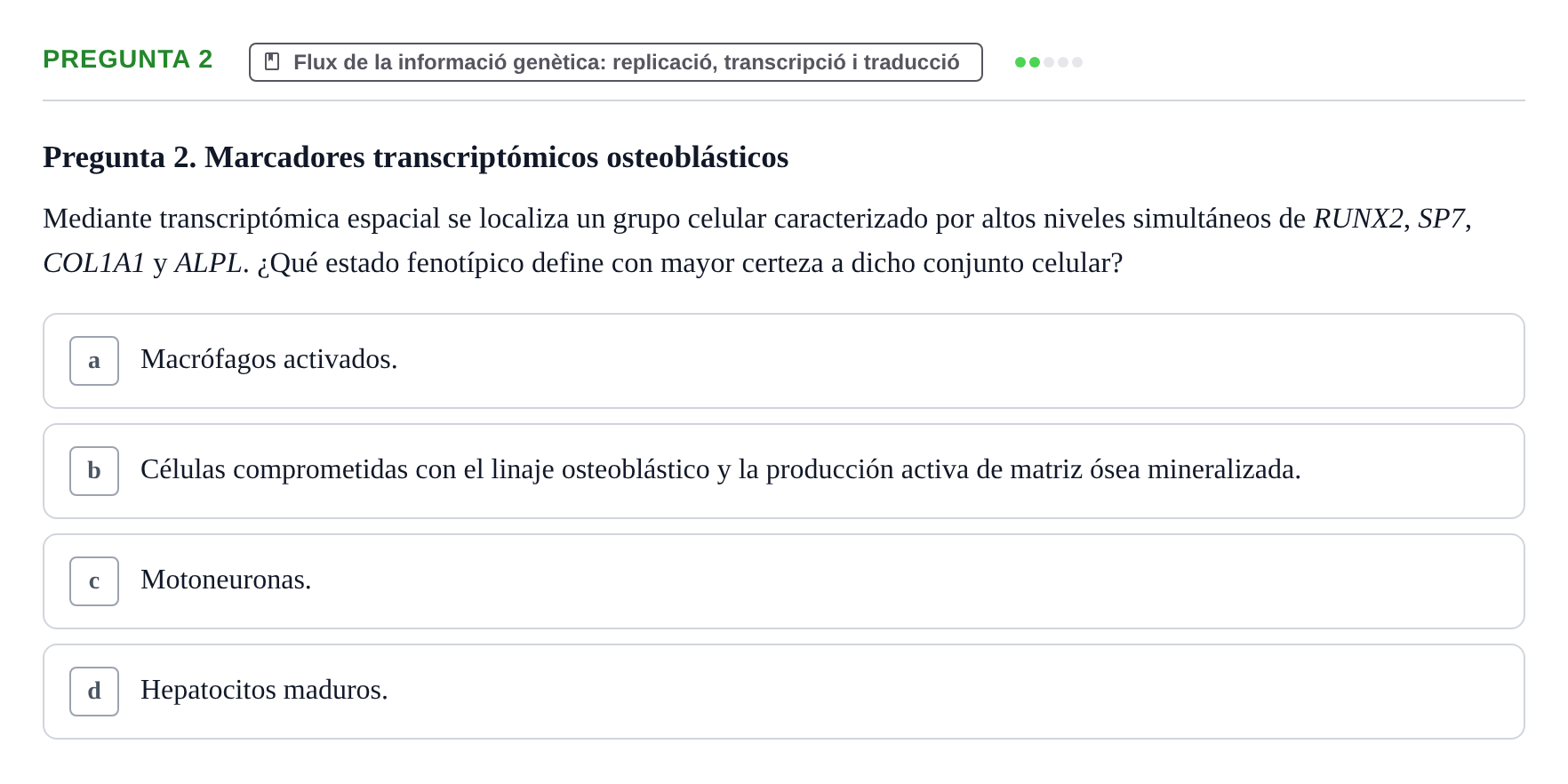 Enunciado: Pregunta 2