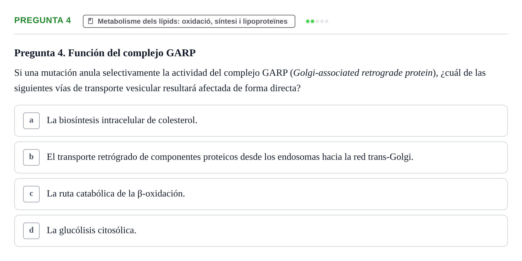Enunciado: Pregunta 4