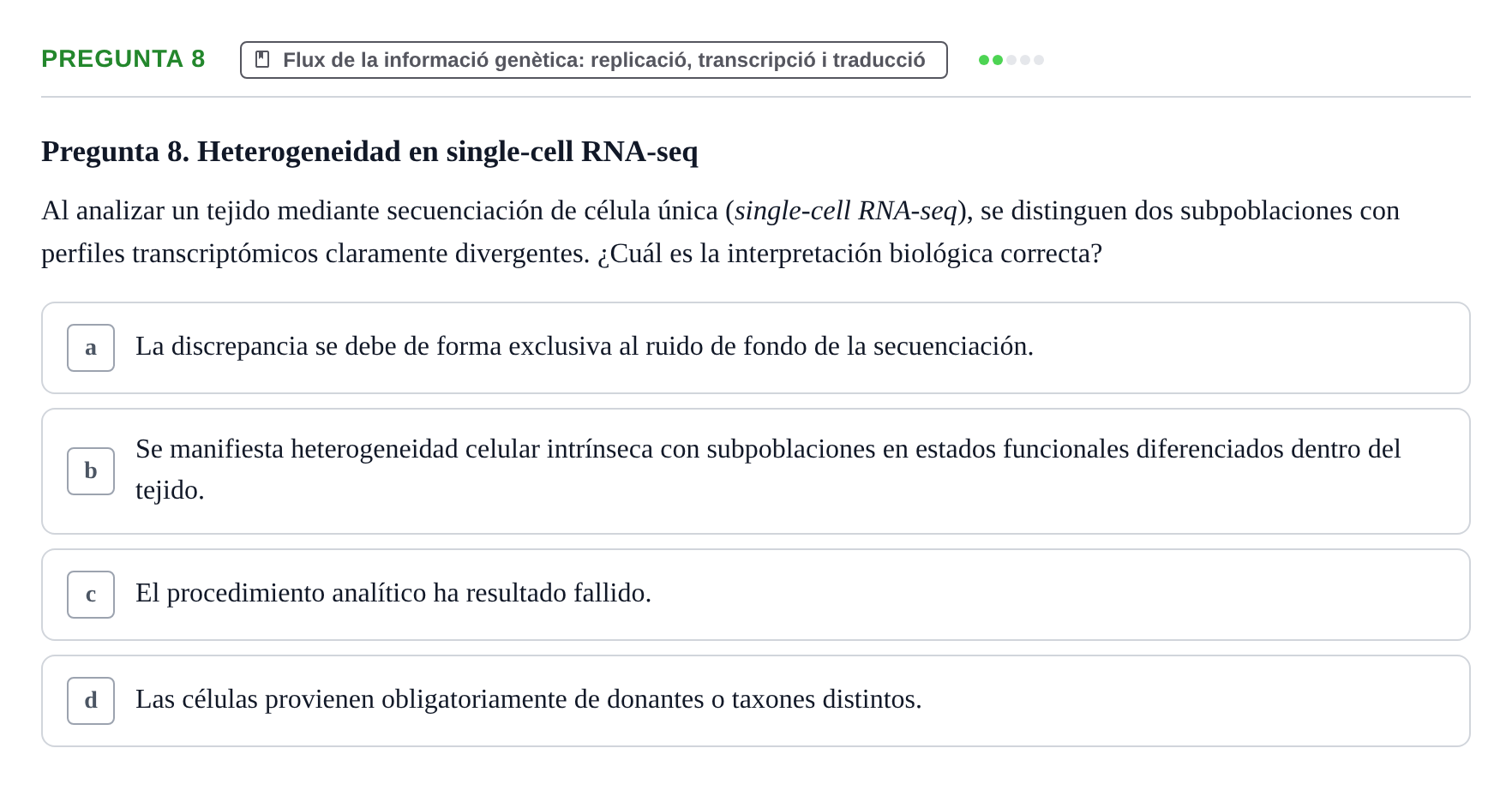 Enunciado: Pregunta 8