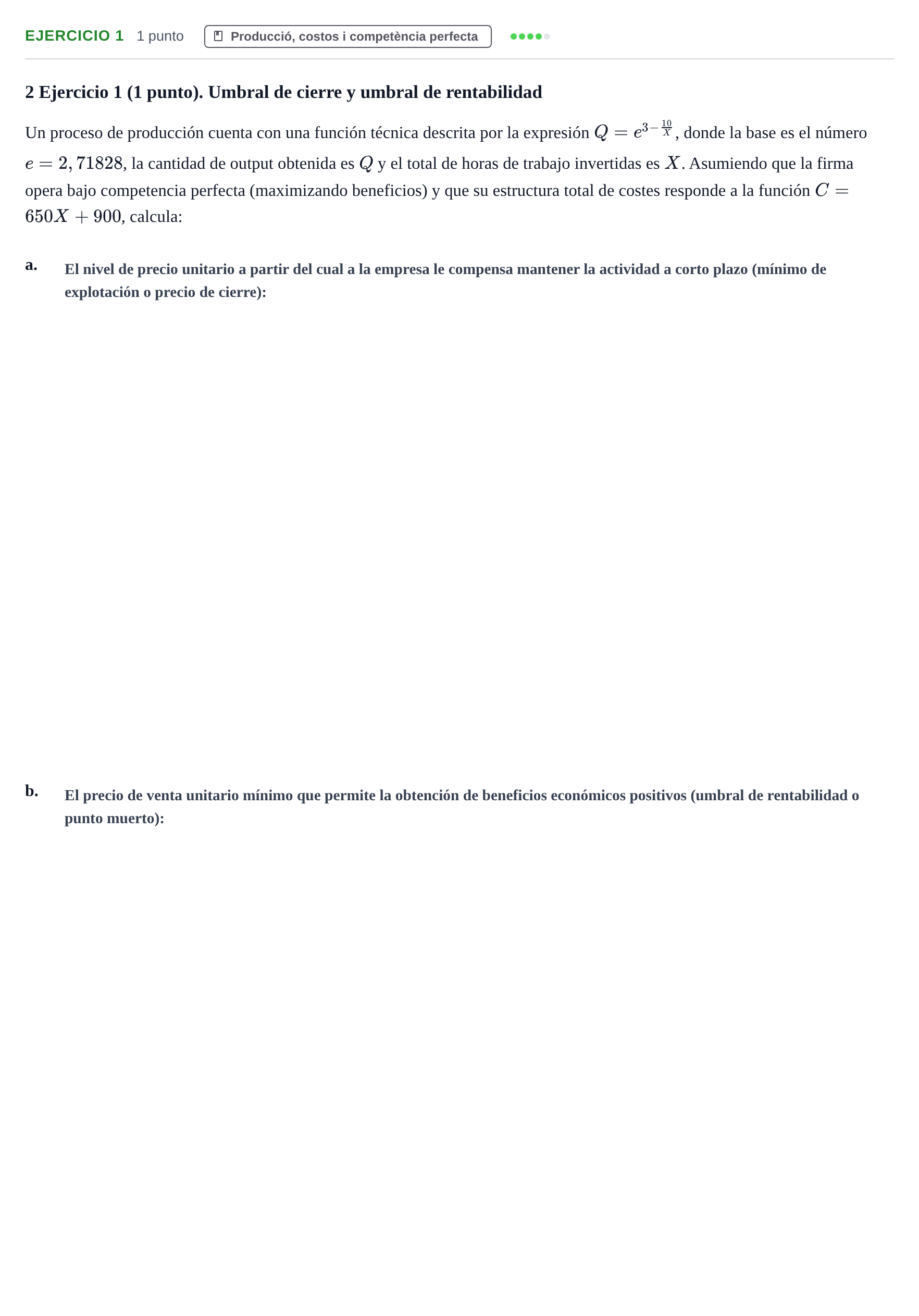 Enunciado: Ejercicio 1 · Organització i Gestió d'Empreses UAB 2018