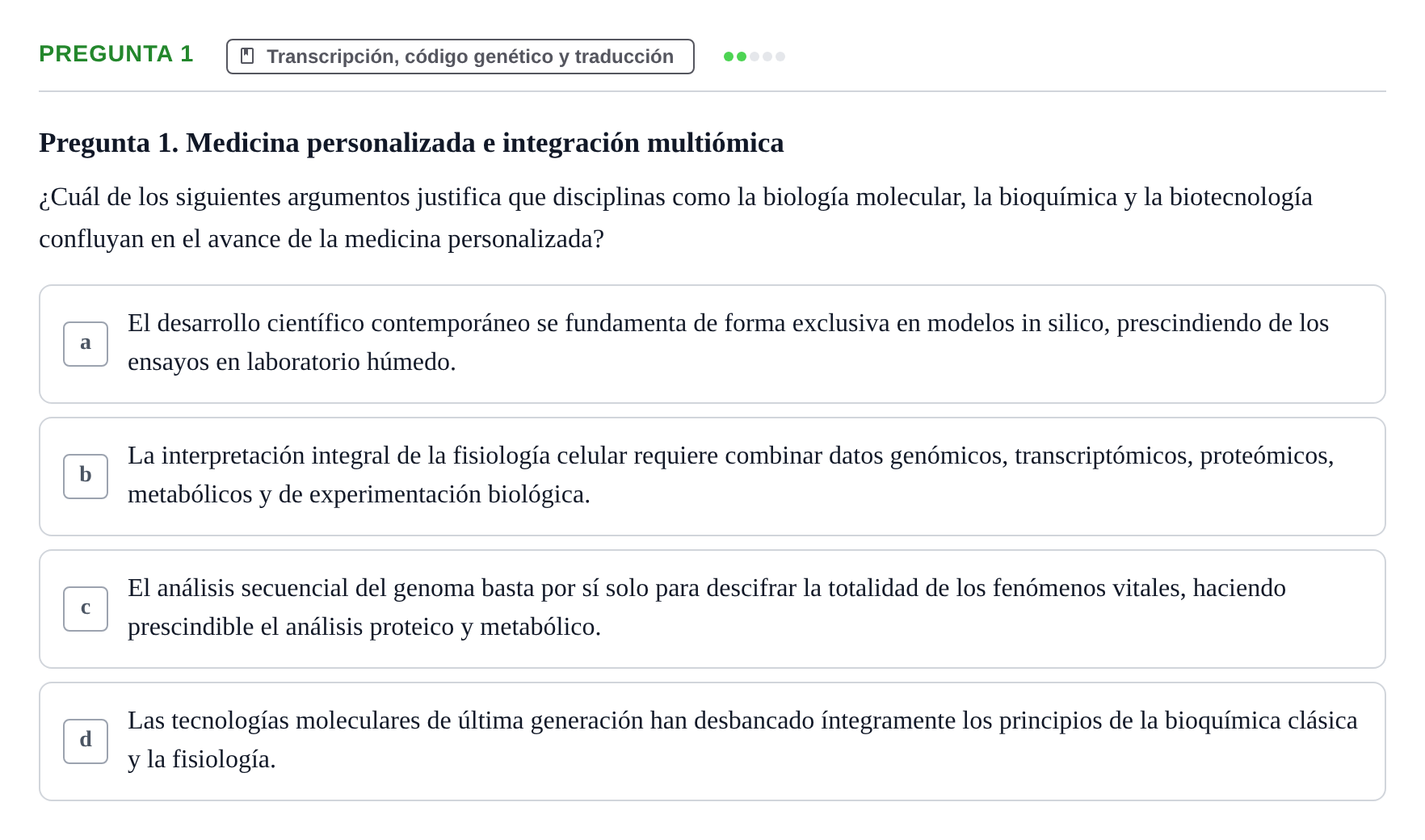 Enunciado: Pregunta 1