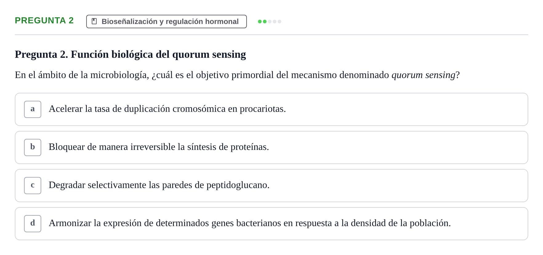 Enunciado: Pregunta 2