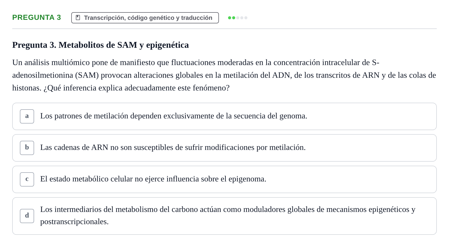 Enunciado: Pregunta 3