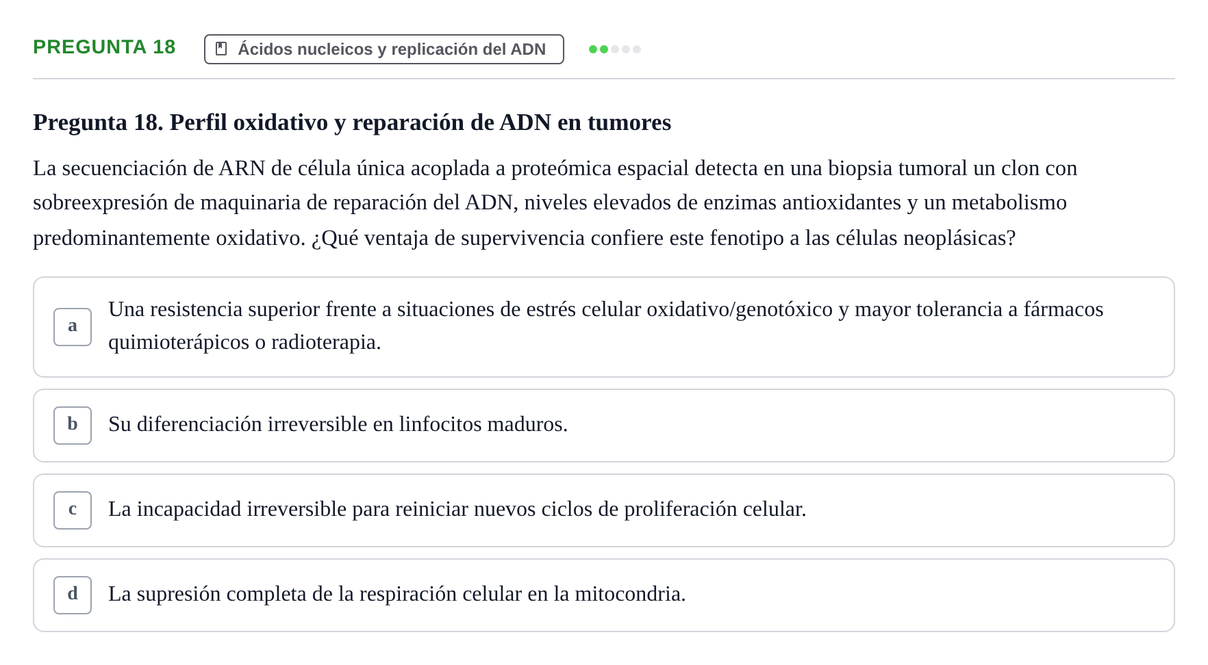 Enunciado: Pregunta 18