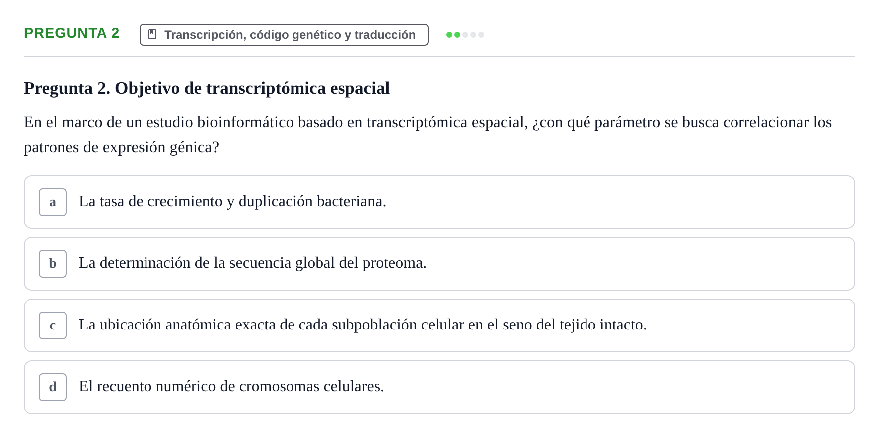 Enunciado: Pregunta 2