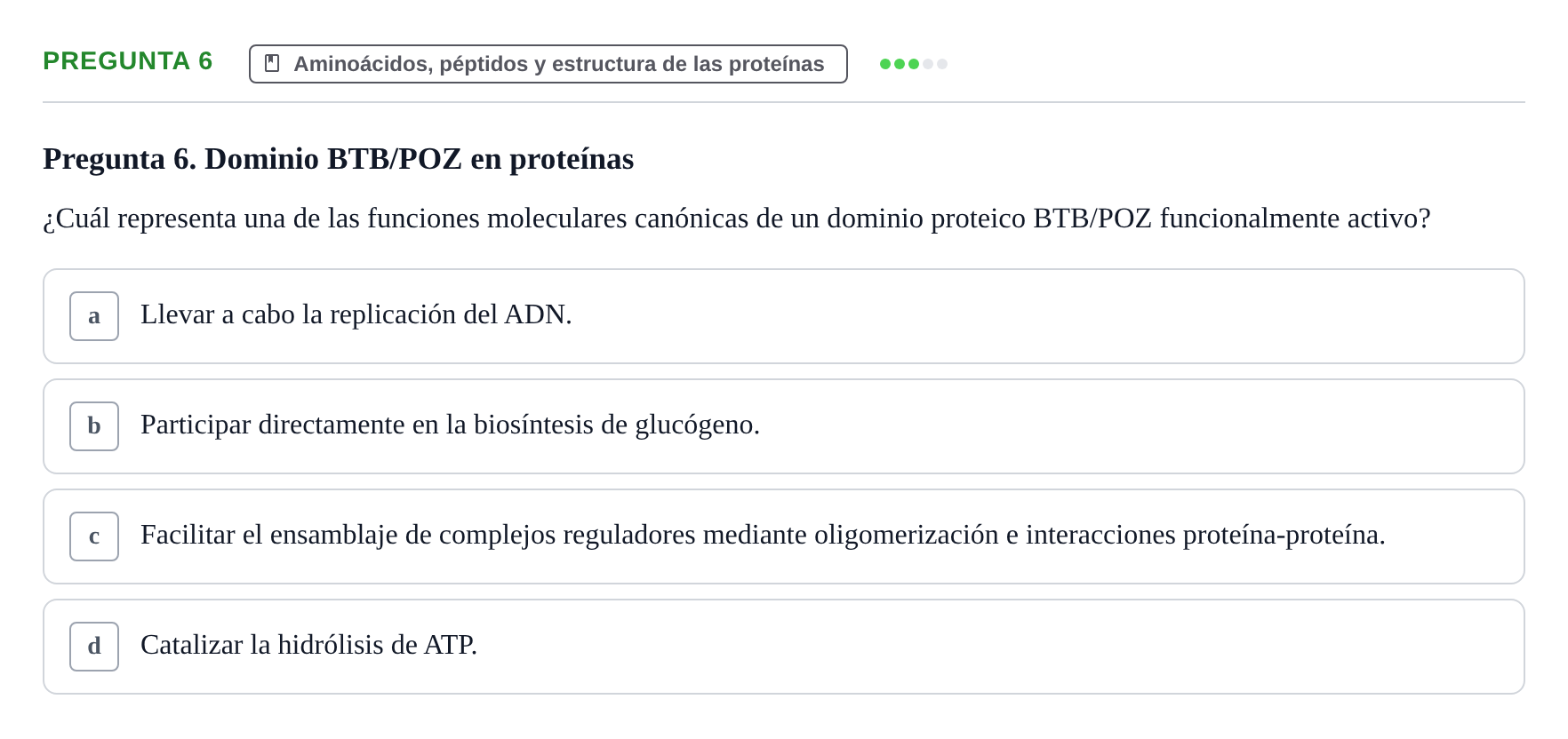 Enunciado: Pregunta 6