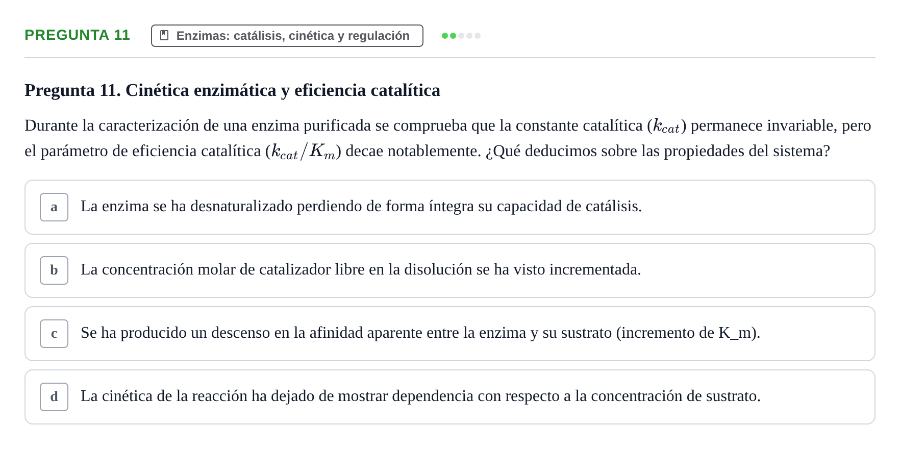Enunciado: Pregunta 11