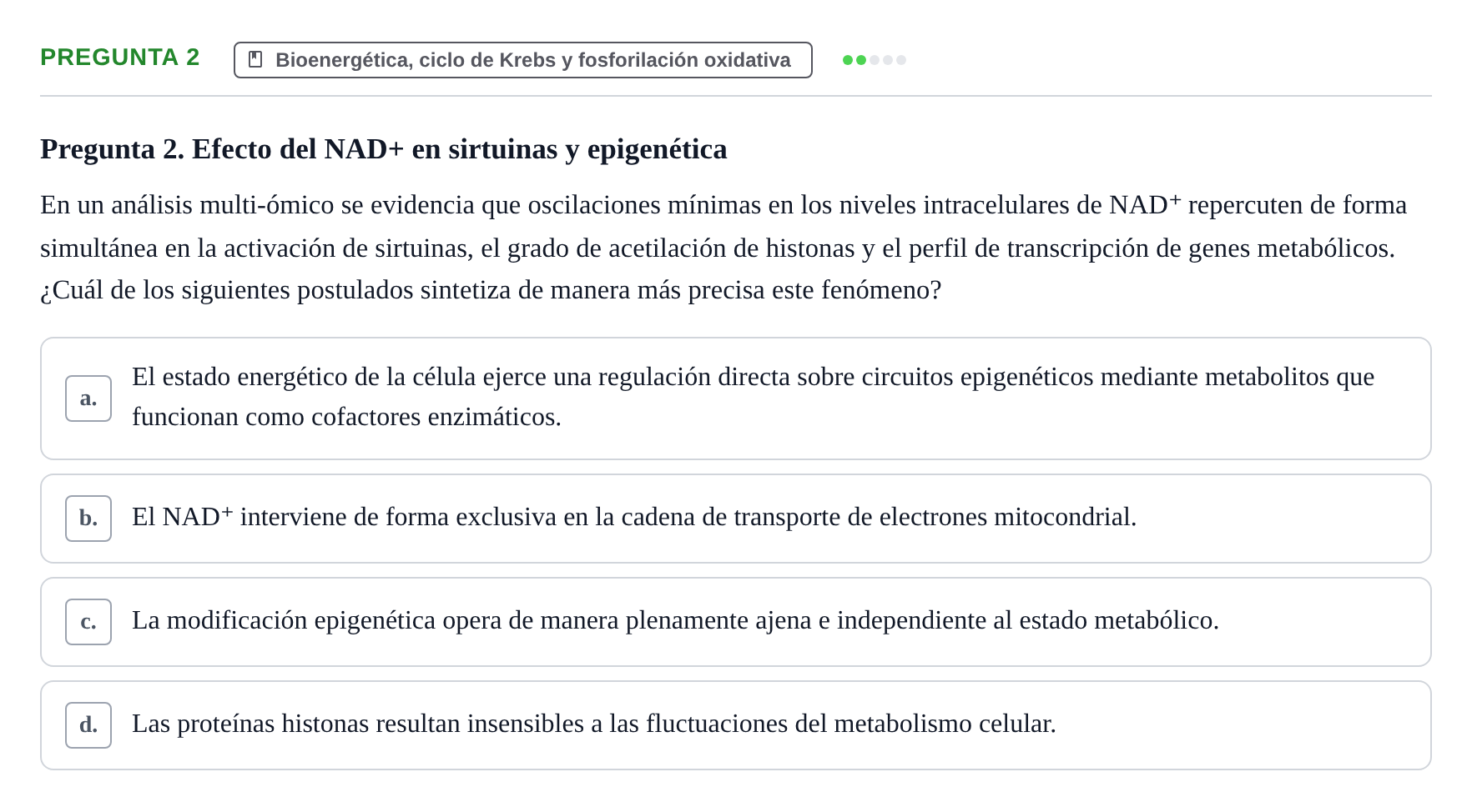 Enunciado: Pregunta 2