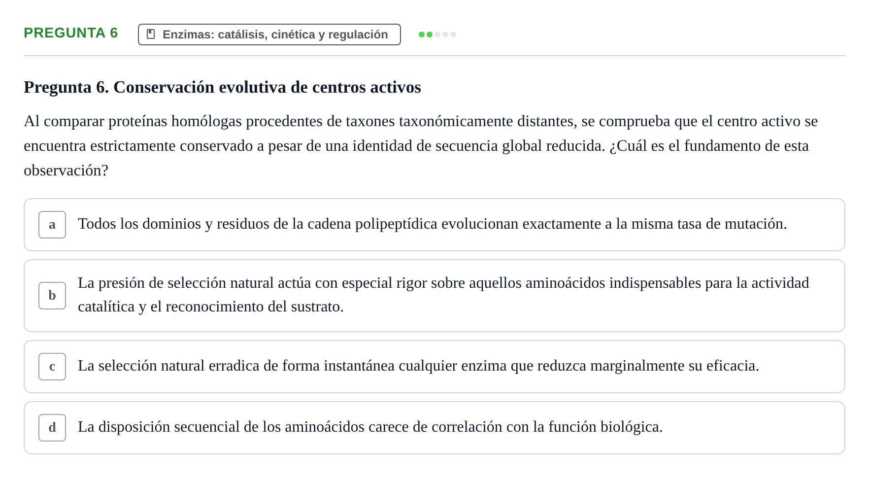 Enunciado: Pregunta 6
