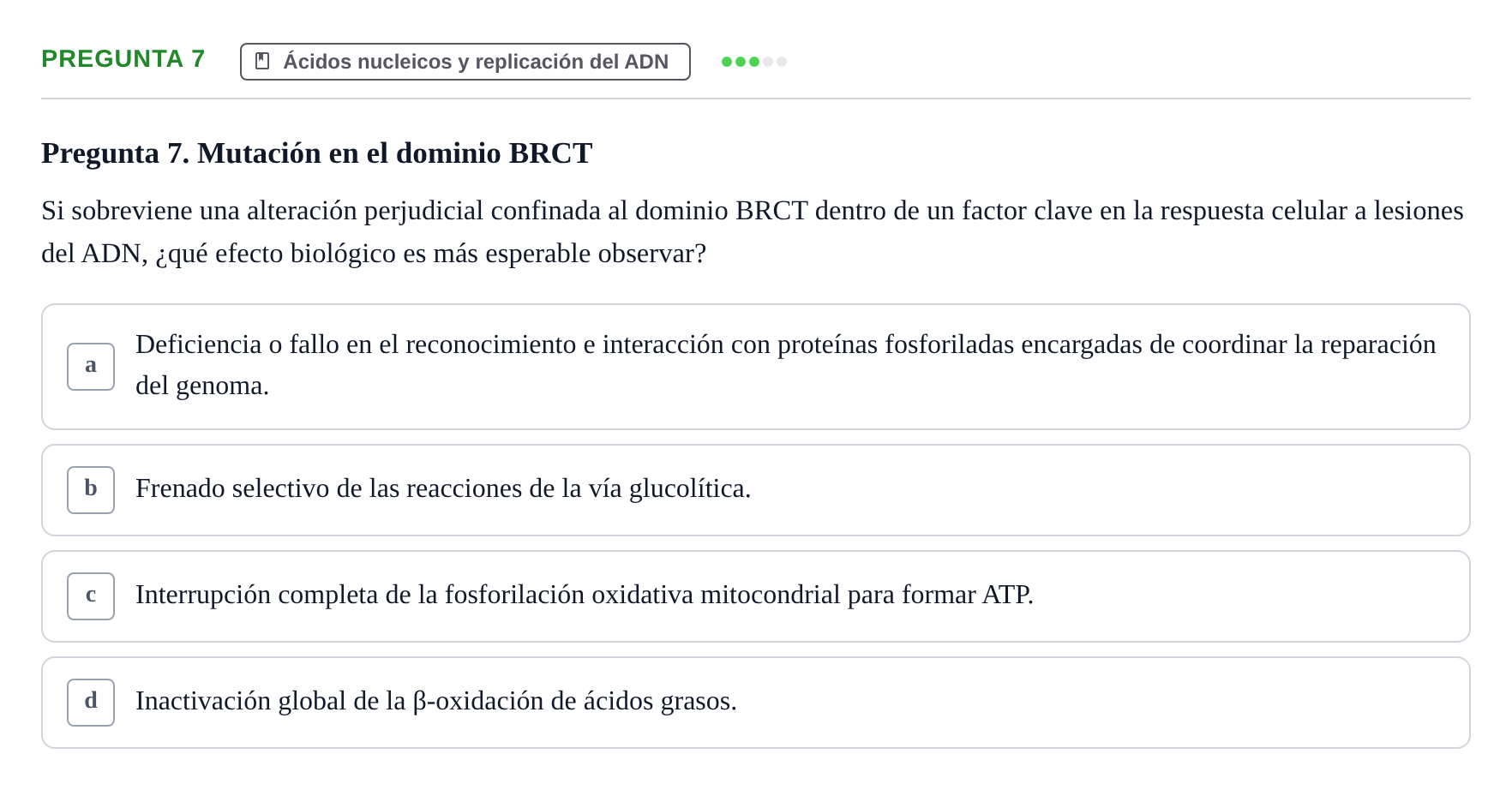 Enunciado: Pregunta 7