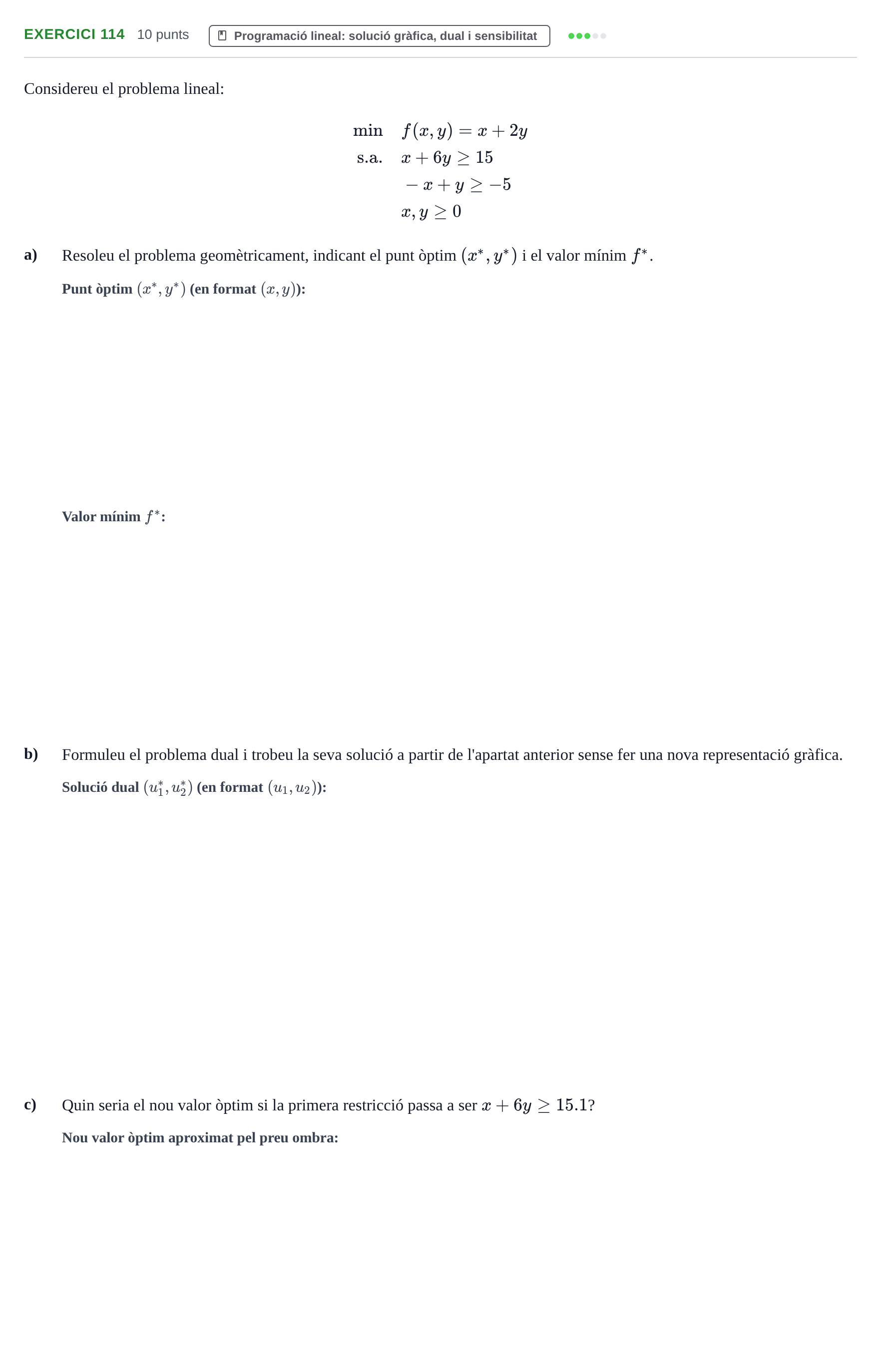 Enunciado: Problema 114 · Matemàtiques Ii UPF 2012