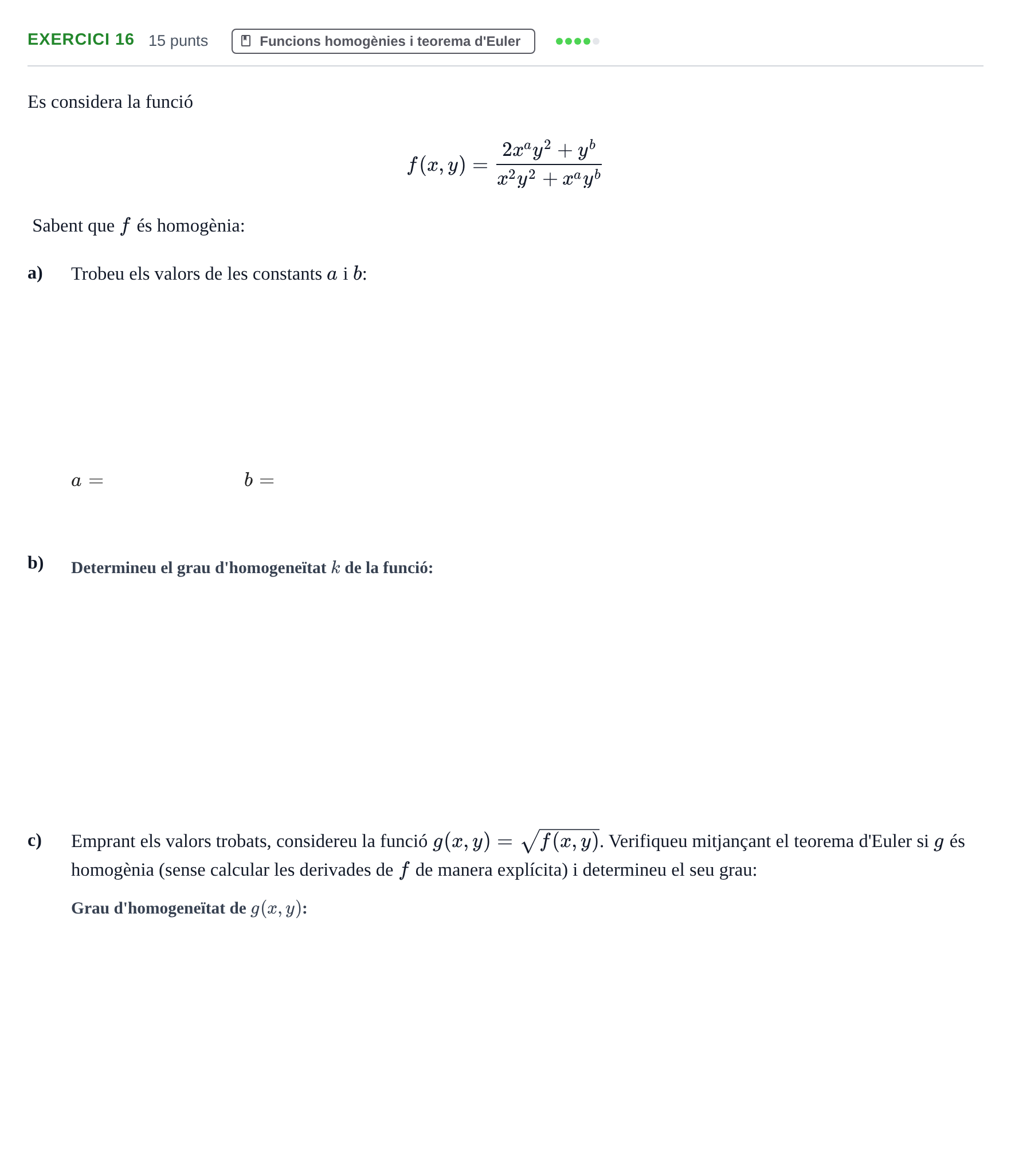 Enunciado: Problema 16 · Matemàtiques Ii UPF 2012