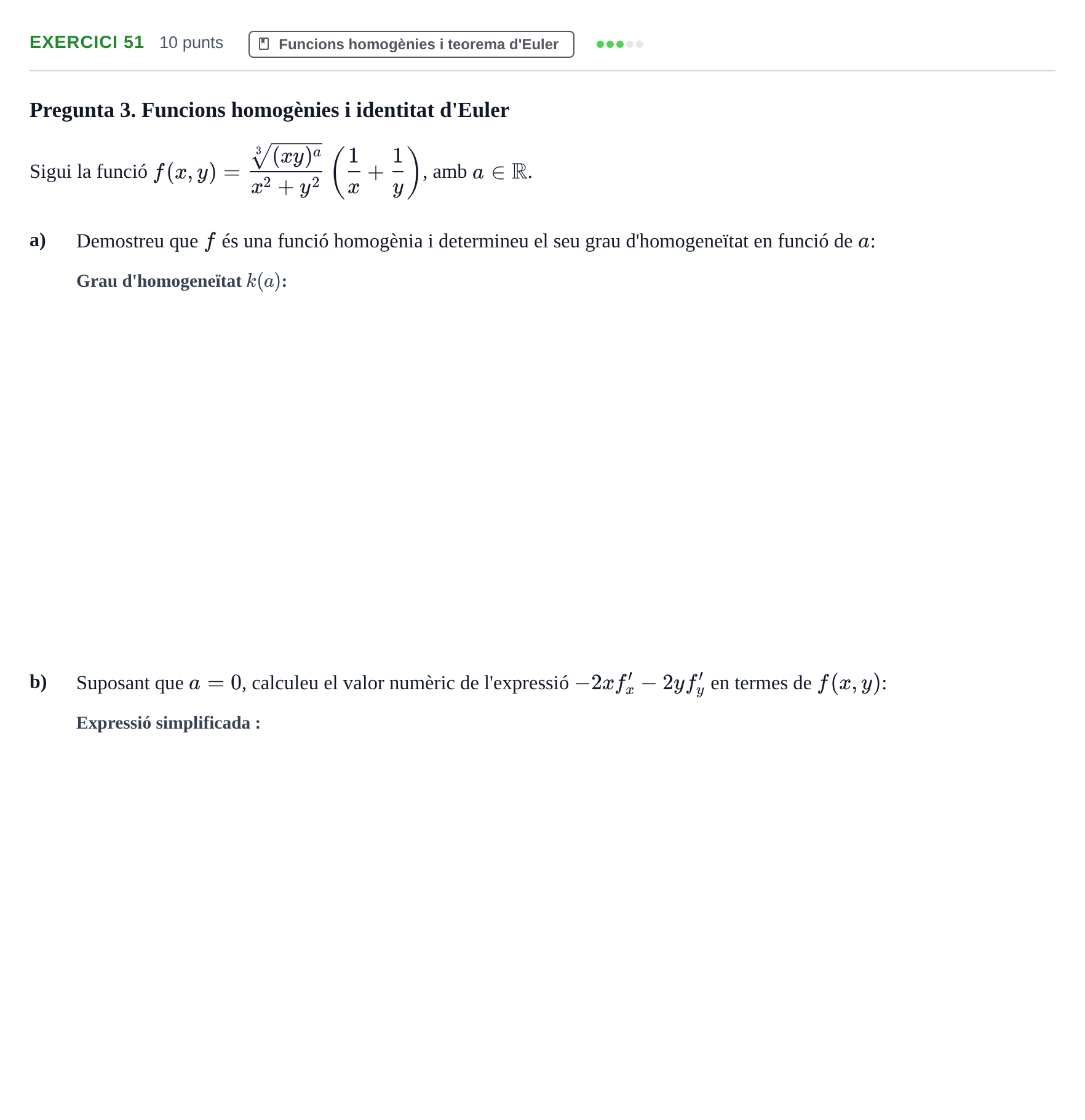 Enunciado: Problema 51 · Matemàtiques Ii UPF 2012