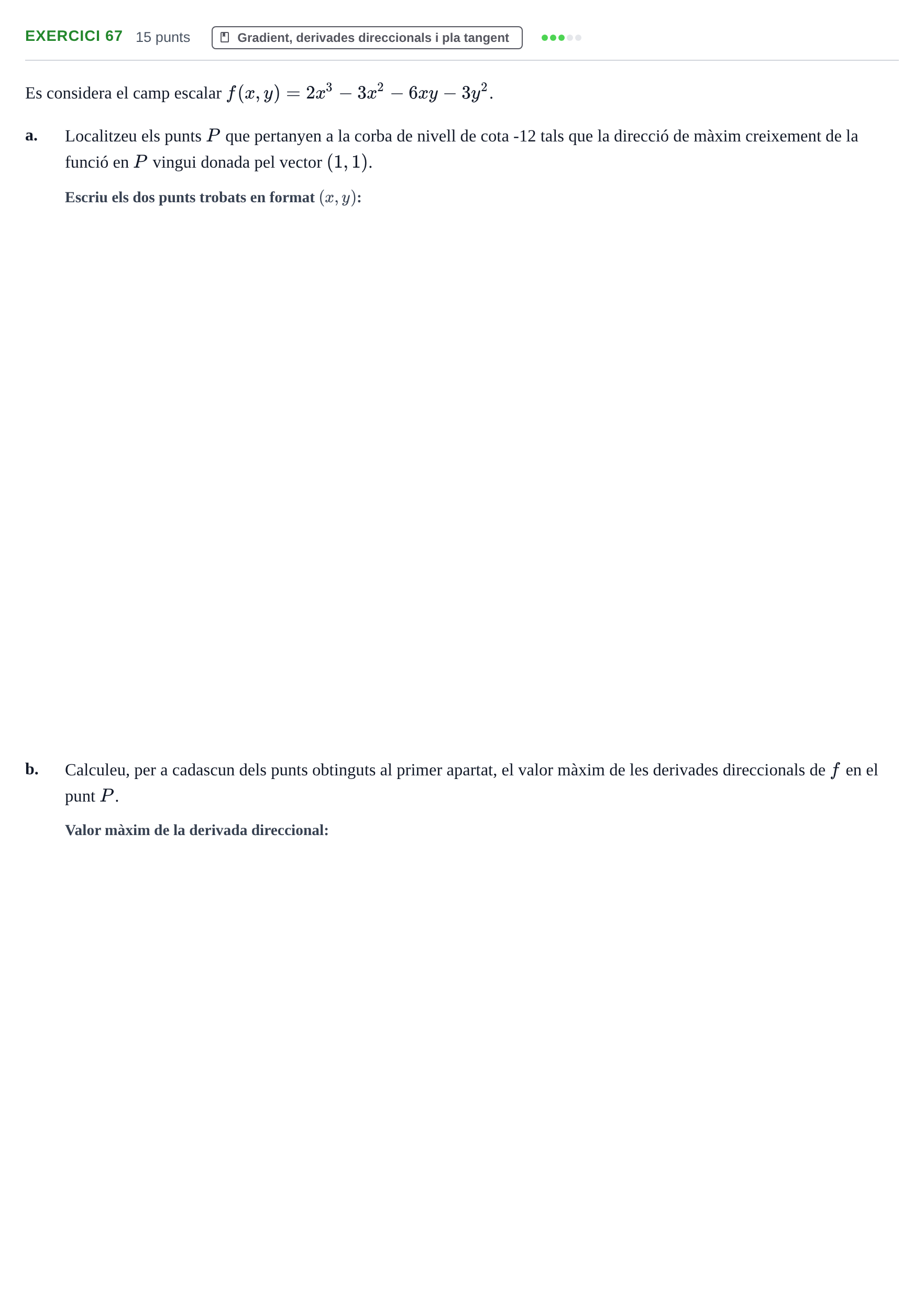 Enunciado: Problema 67 · Matemàtiques Ii UPF 2012