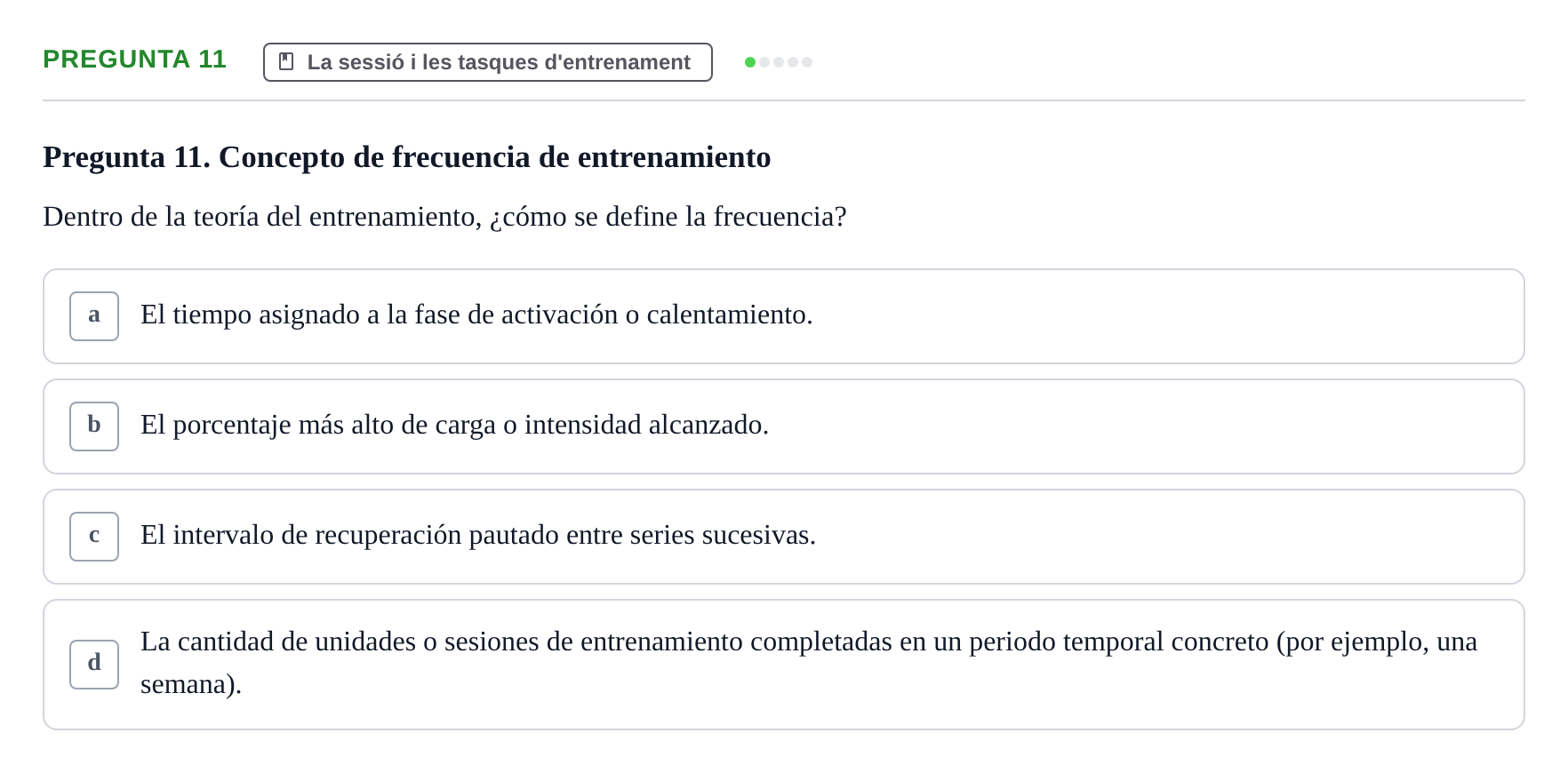 Enunciado: Pregunta 11