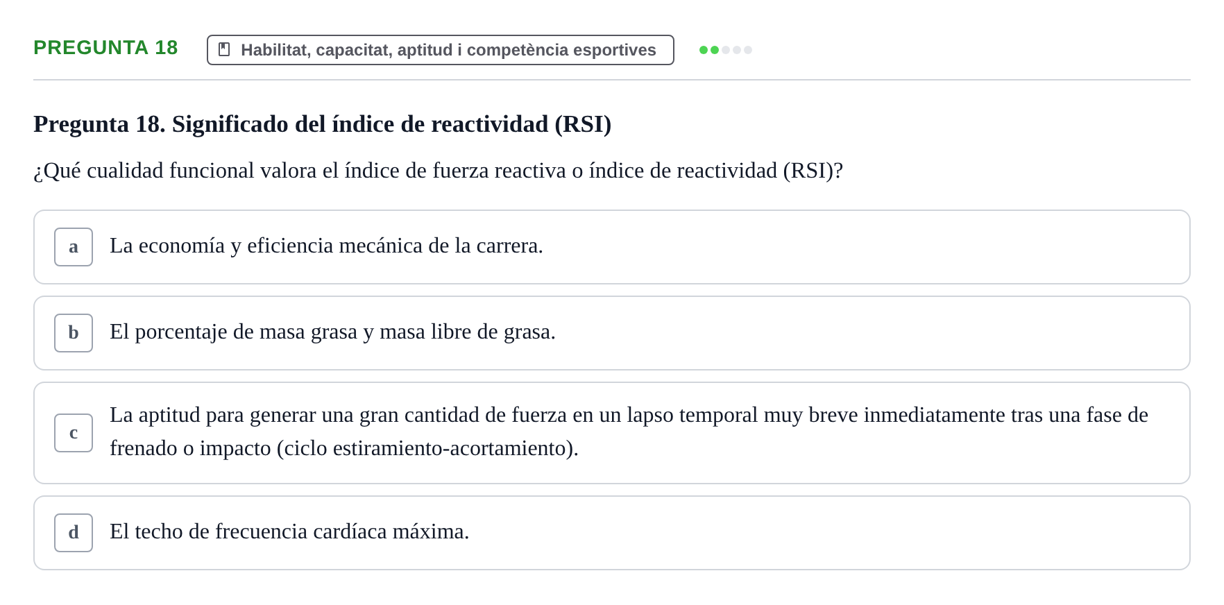 Enunciado: Pregunta 18