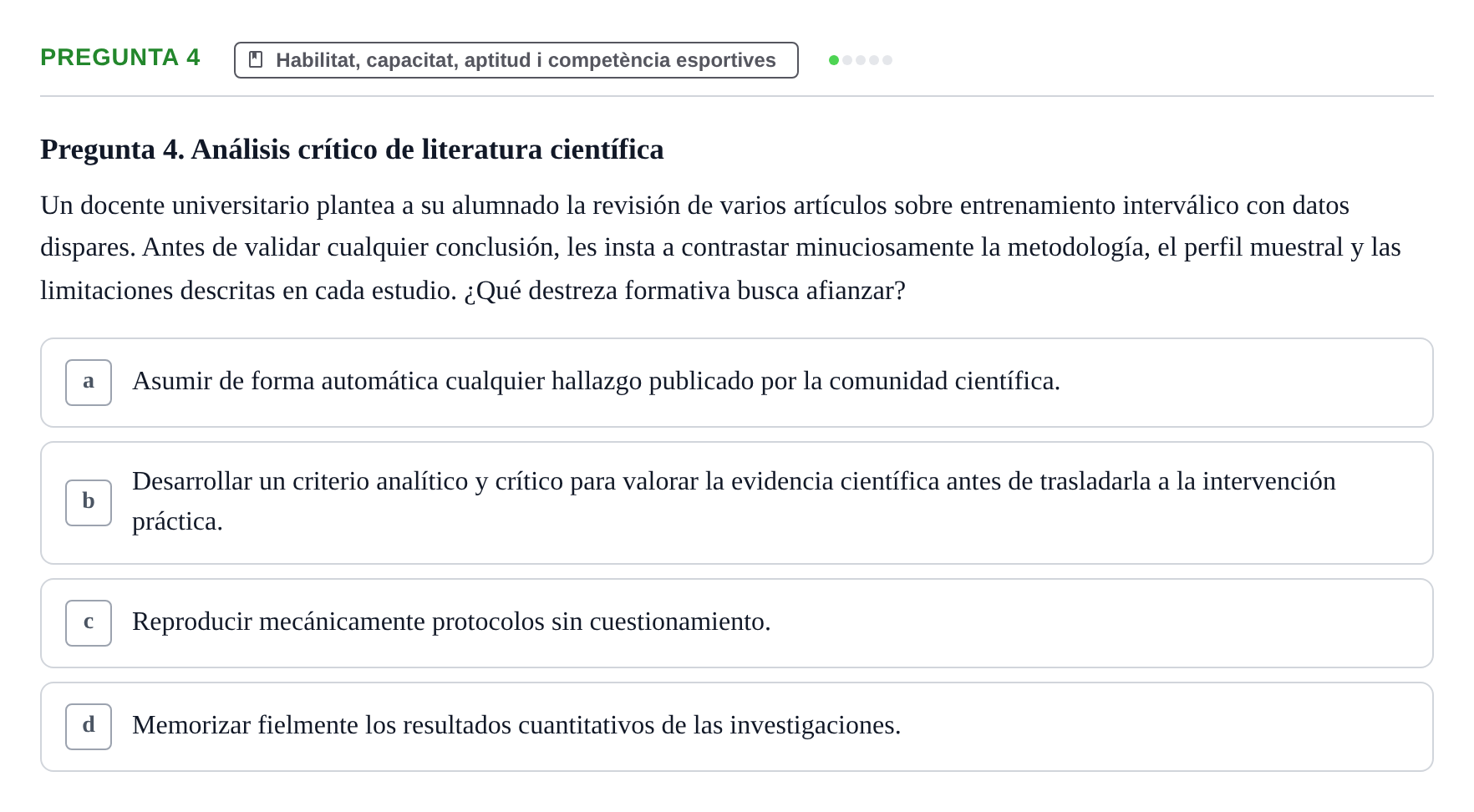 Enunciado: Pregunta 4