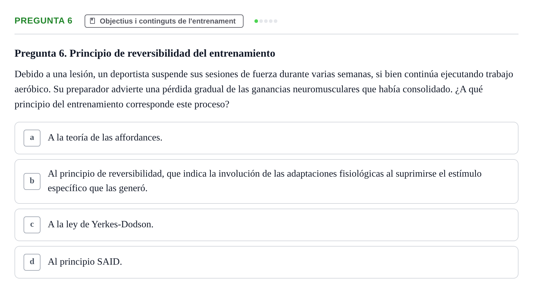 Enunciado: Pregunta 6