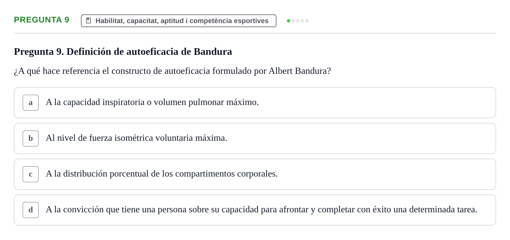 Enunciado: Pregunta 9