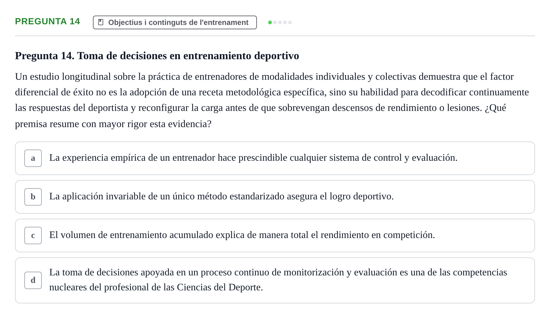 Enunciado: Pregunta 14