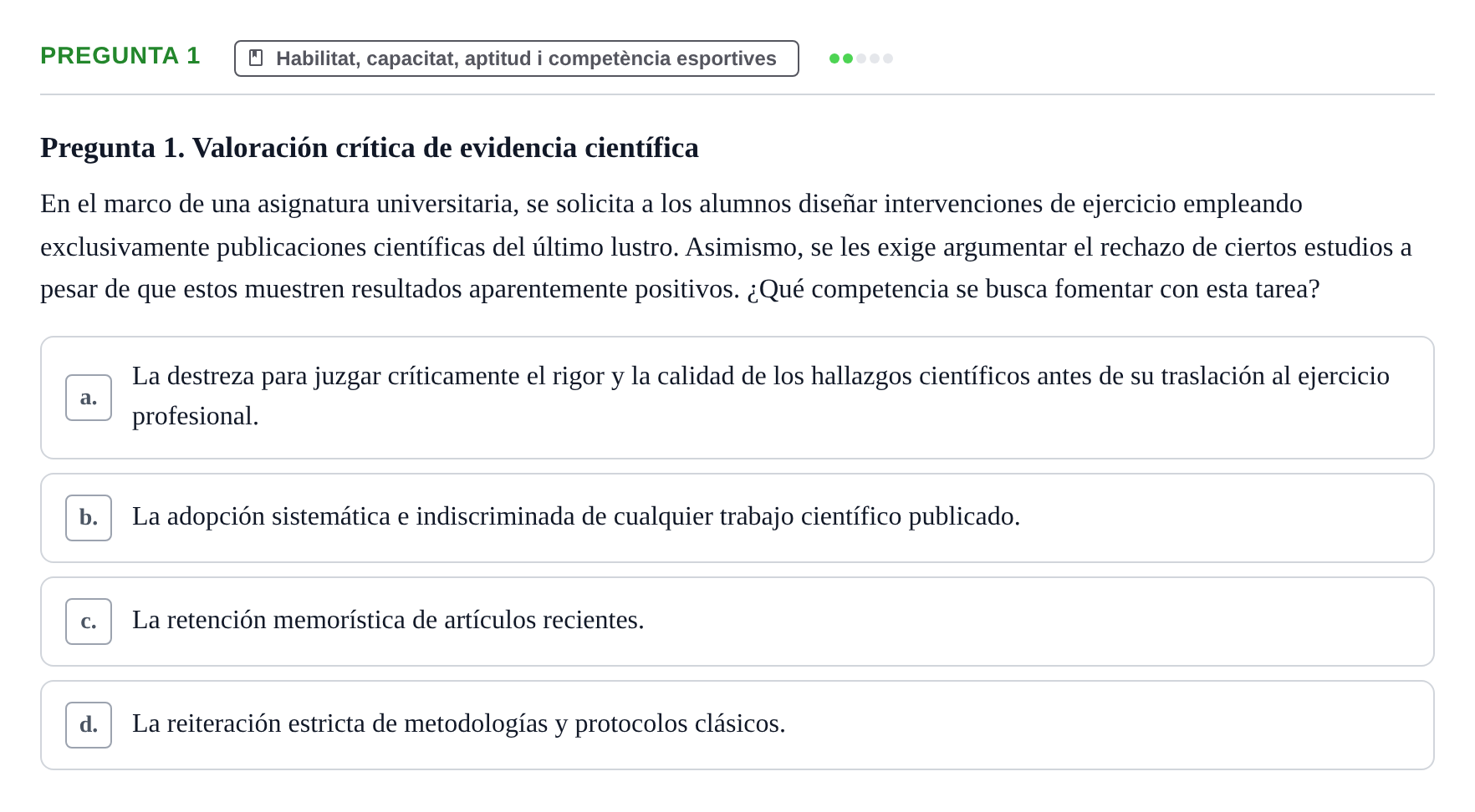 Enunciado: Pregunta 1
