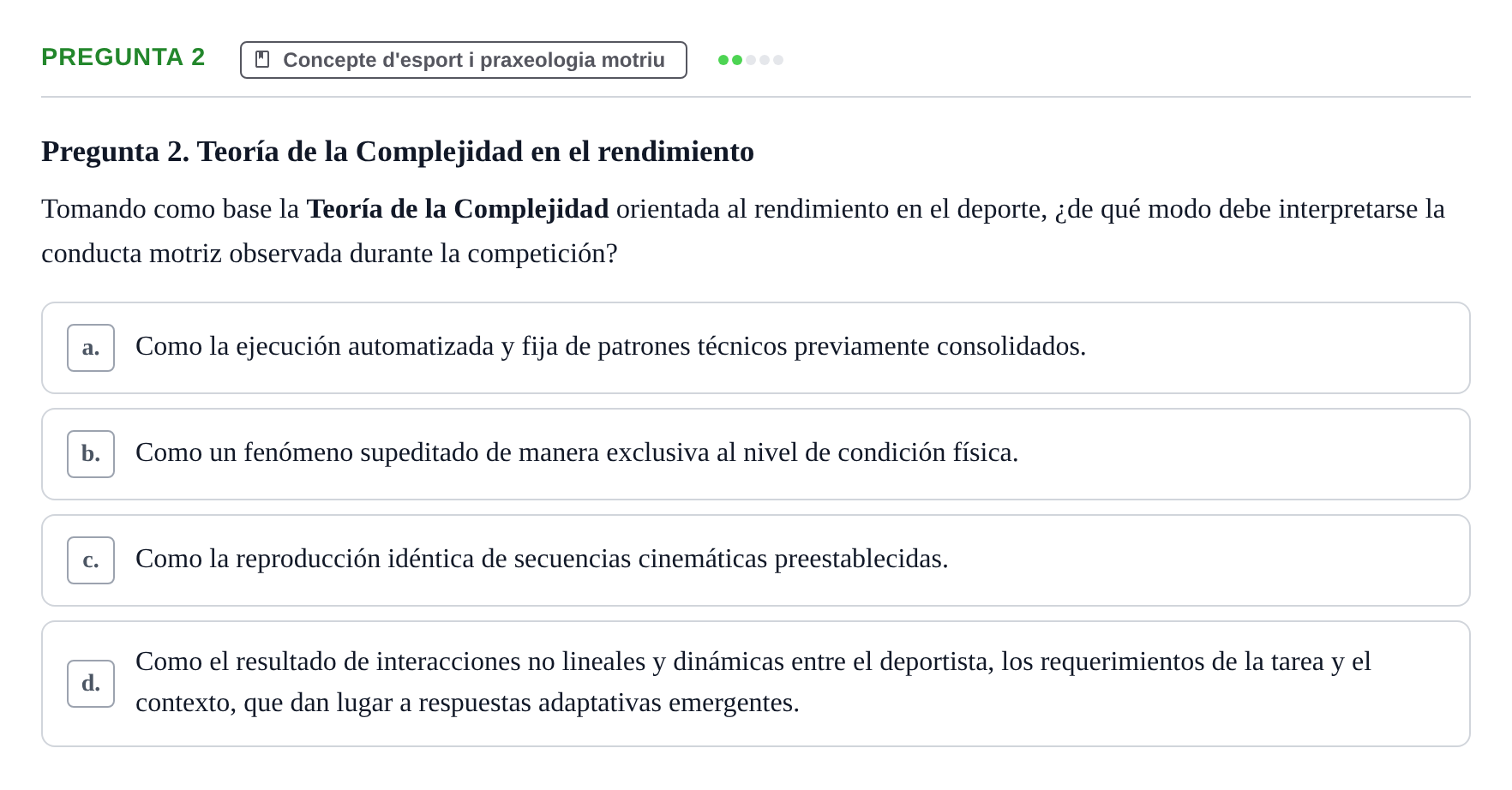 Enunciado: Pregunta 2