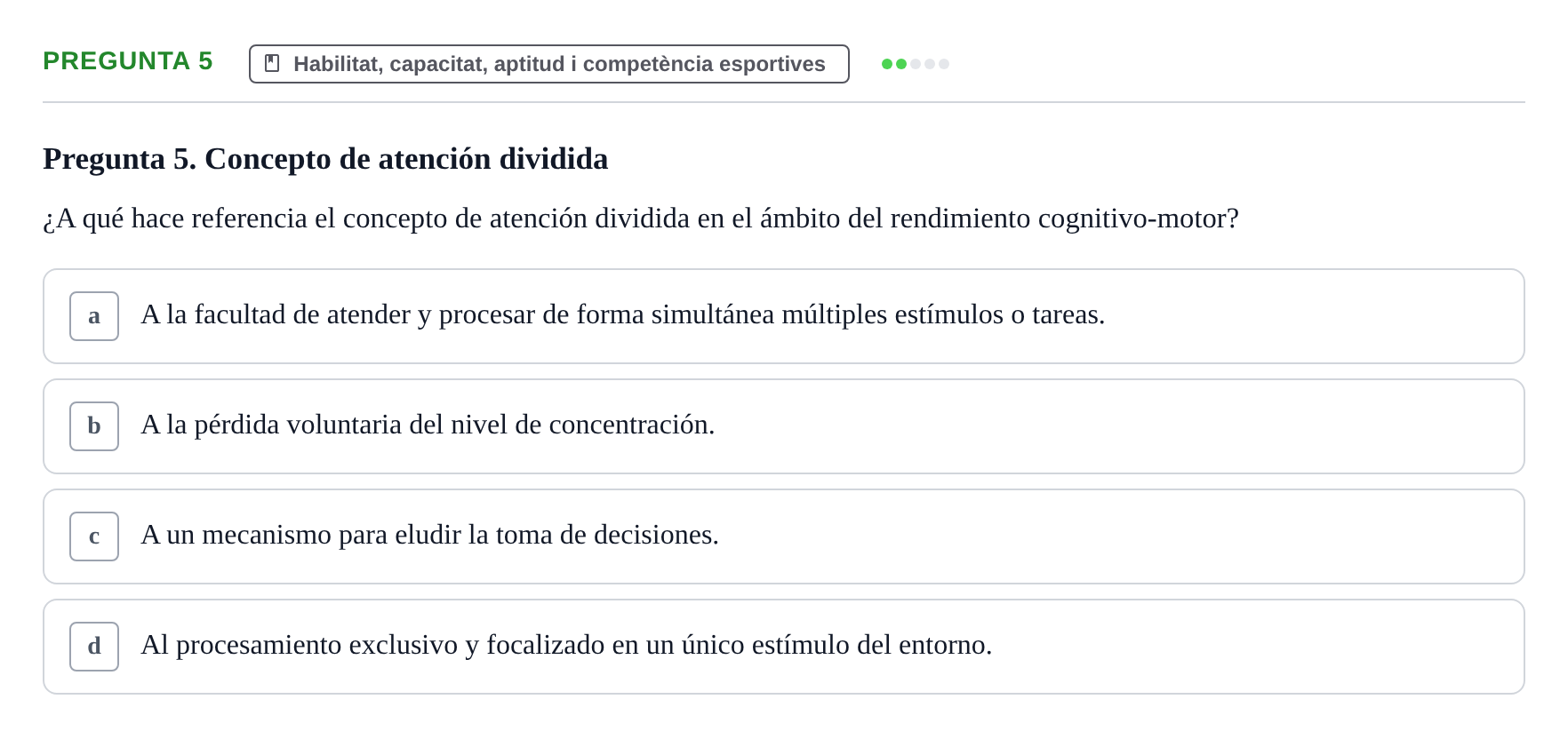 Enunciado: Pregunta 5