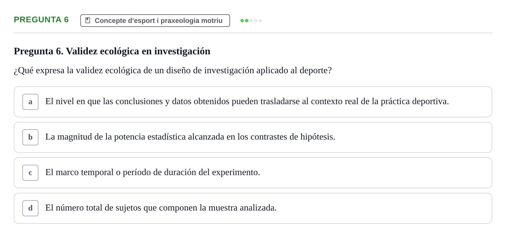 Enunciado: Pregunta 6