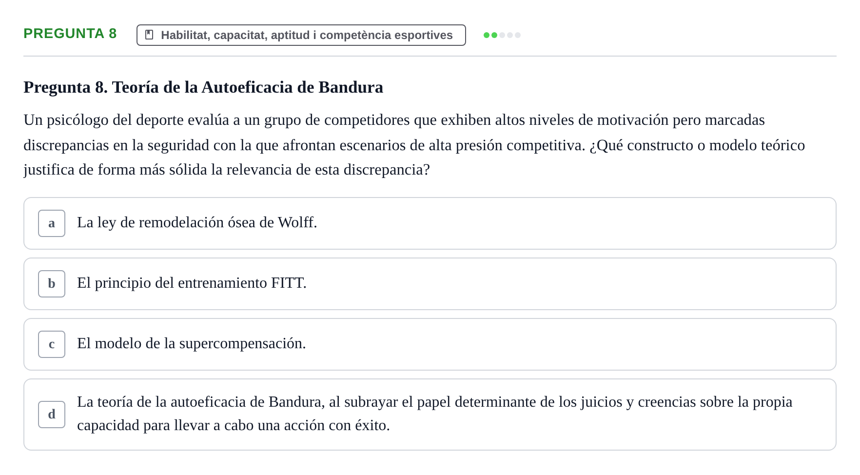Enunciado: Pregunta 8