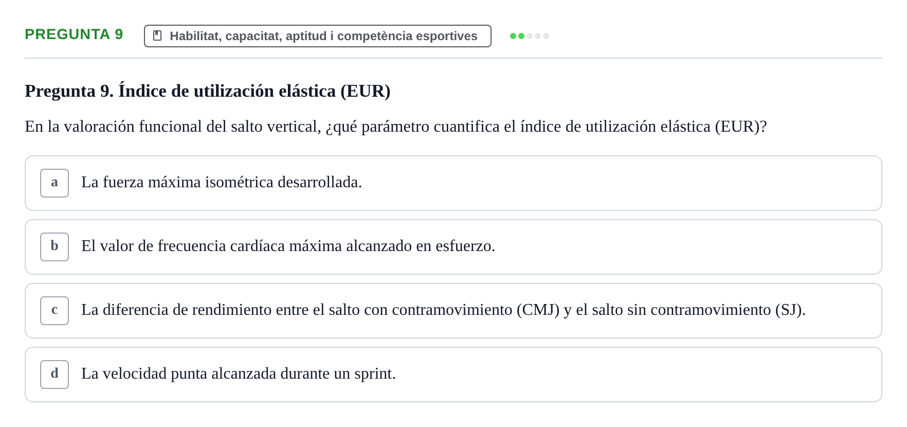 Enunciado: Pregunta 9