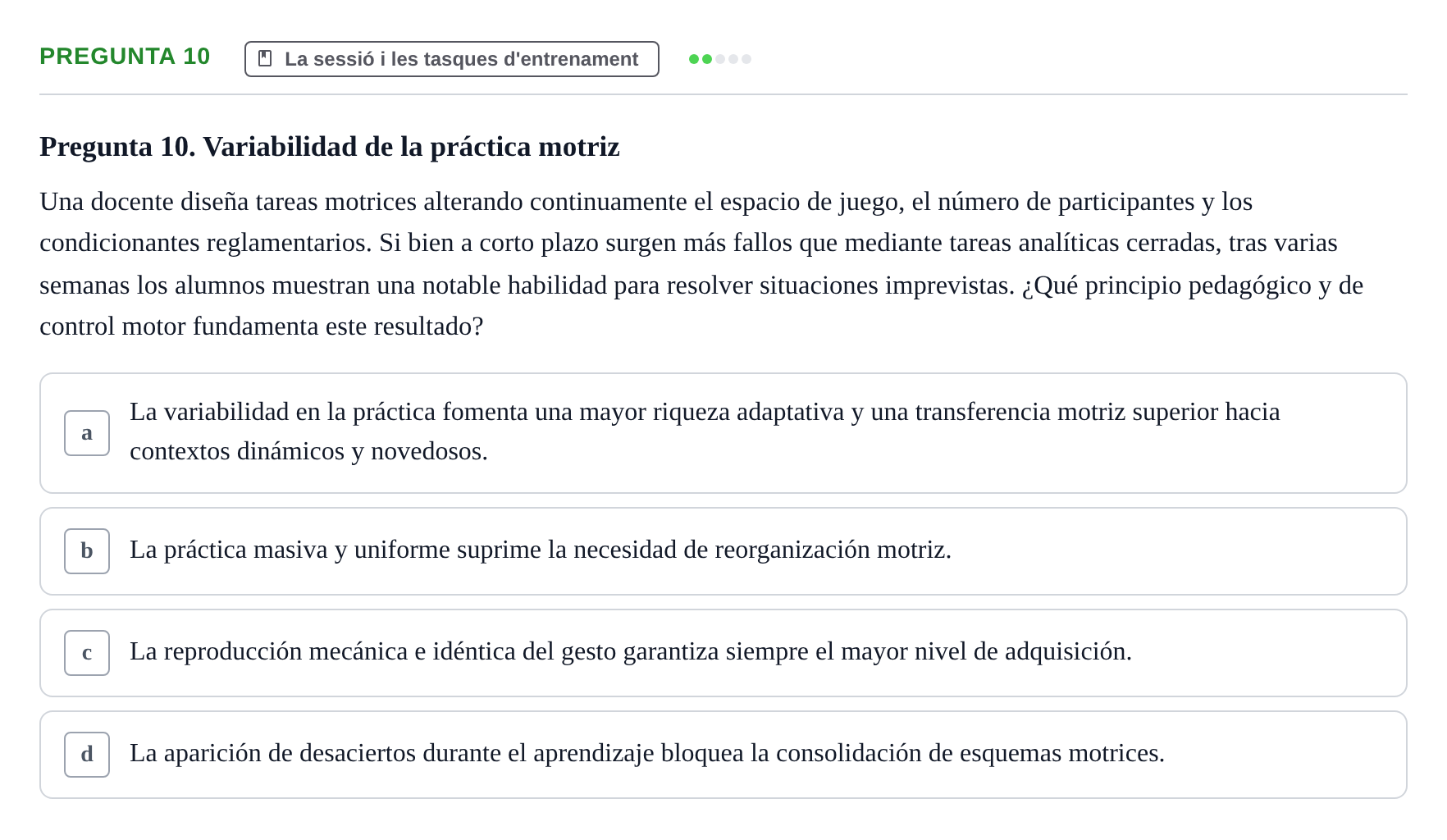 Enunciado: Pregunta 10
