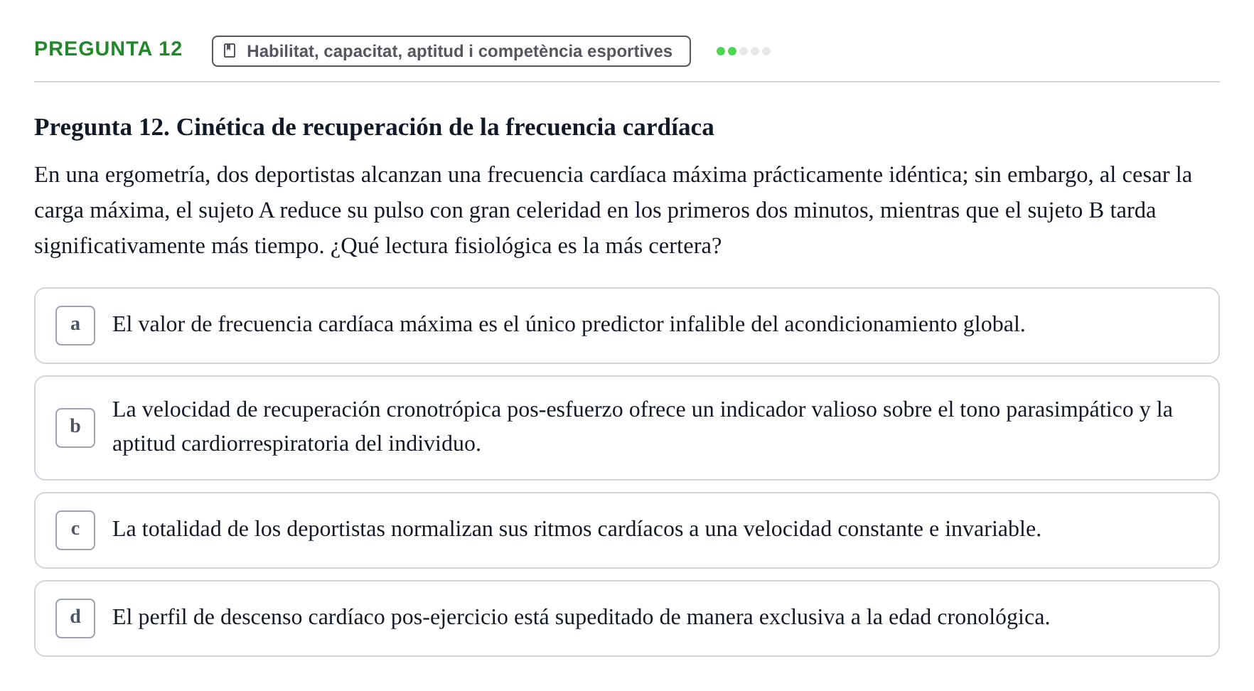 Enunciado: Pregunta 12