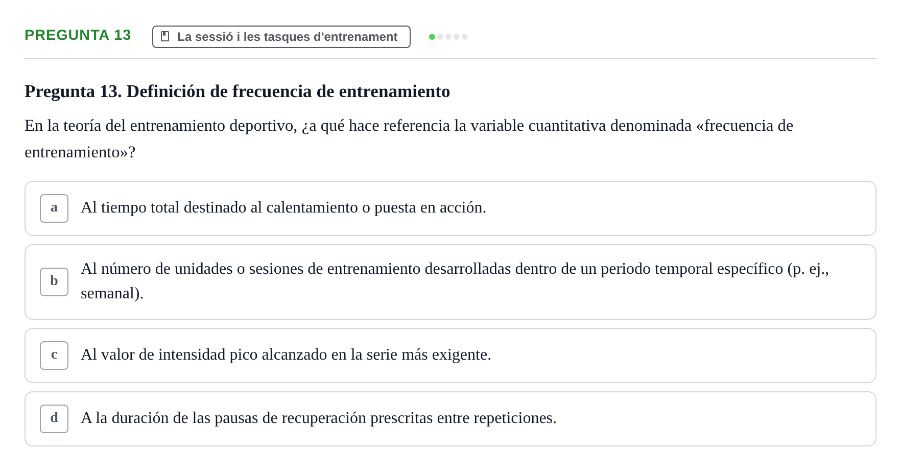 Enunciado: Pregunta 13