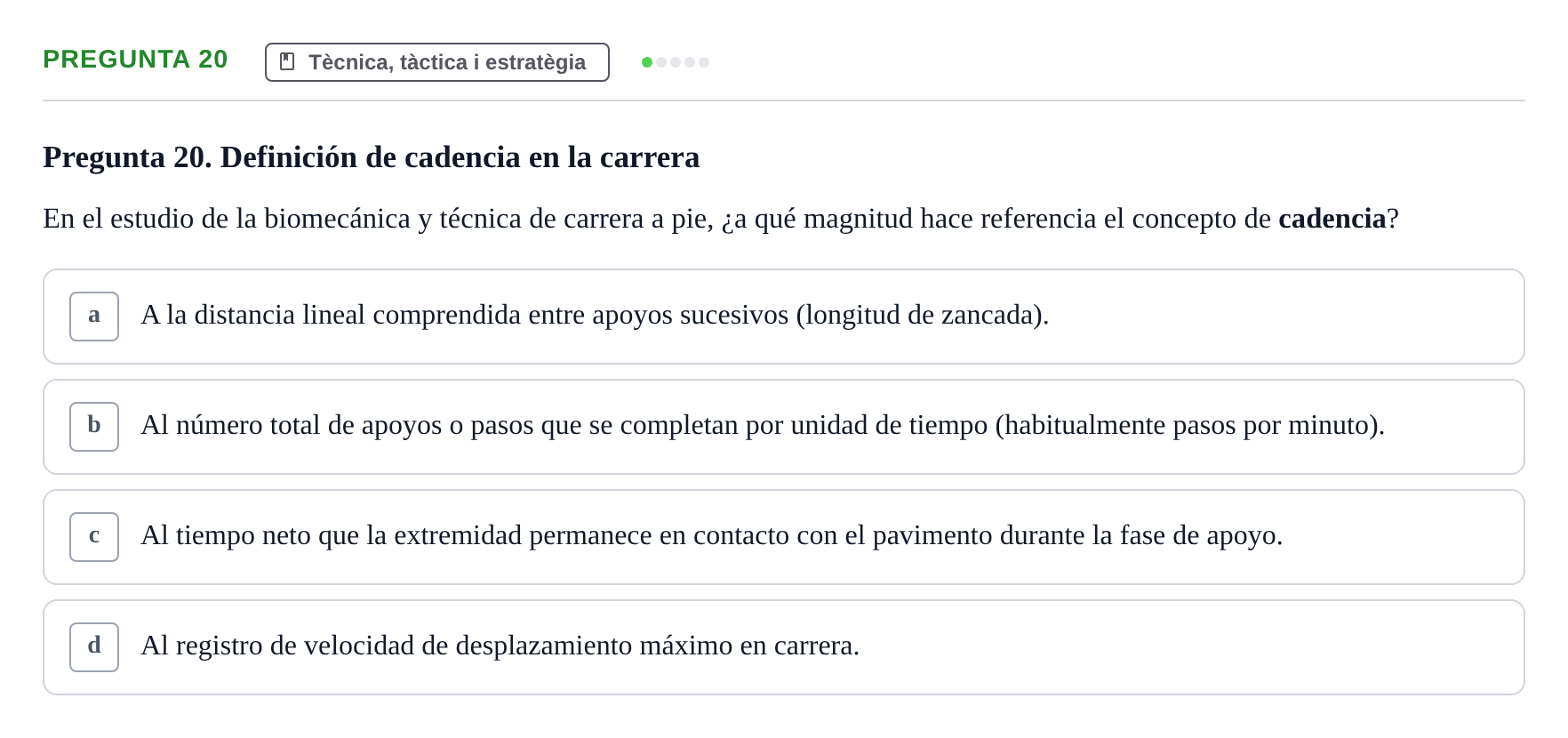 Enunciado: Pregunta 20