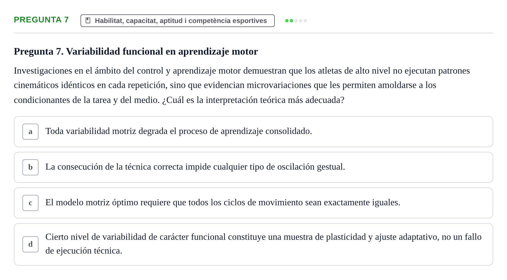 Enunciado: Pregunta 7