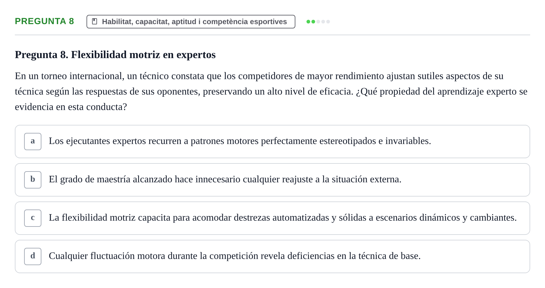 Enunciado: Pregunta 8
