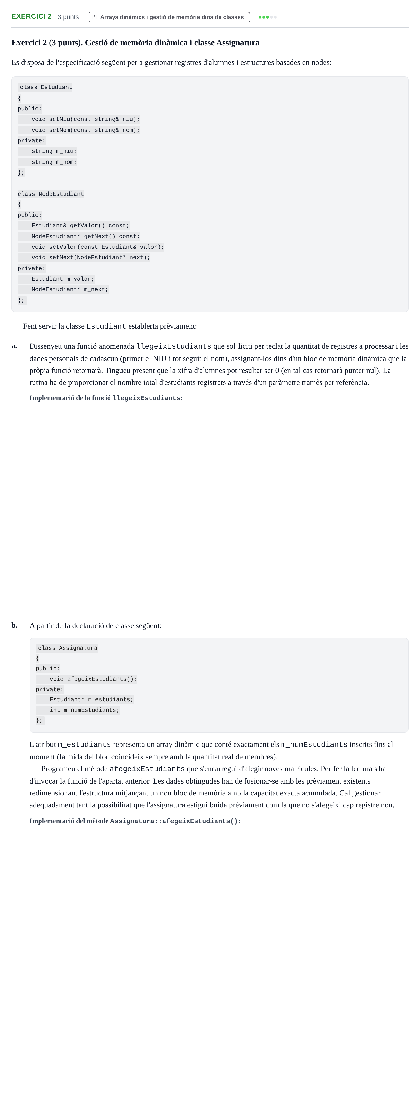 Enunciado: Exercici 2 · Metodologia de la Programació UAB 2024