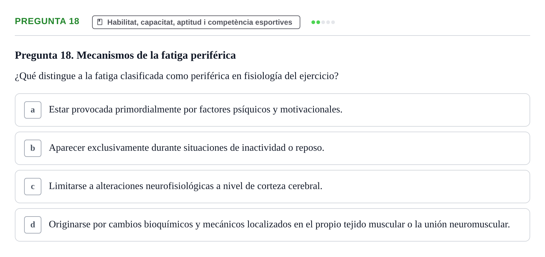 Enunciado: Pregunta 18