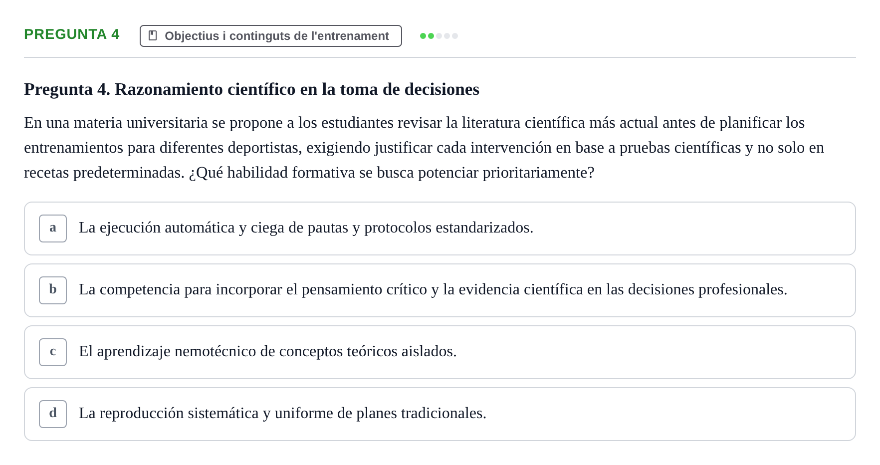 Enunciado: Pregunta 4