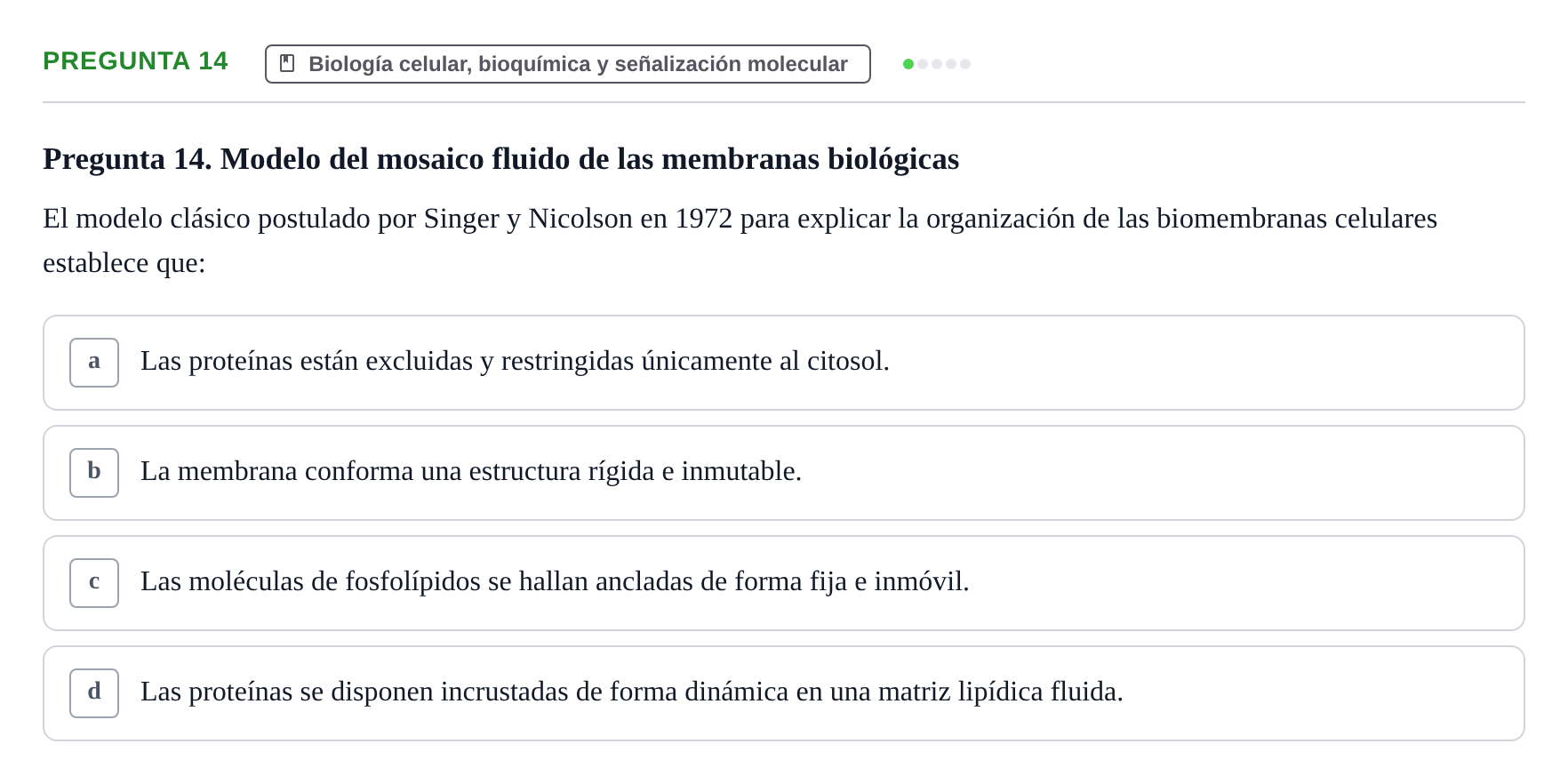 Enunciado: Pregunta 14