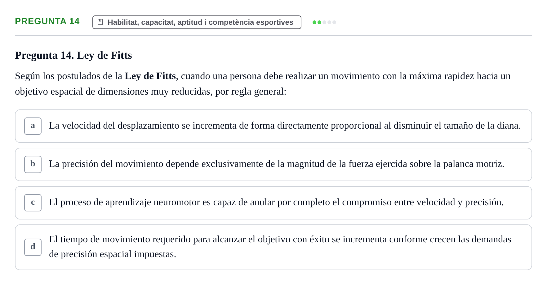 Enunciado: Pregunta 14