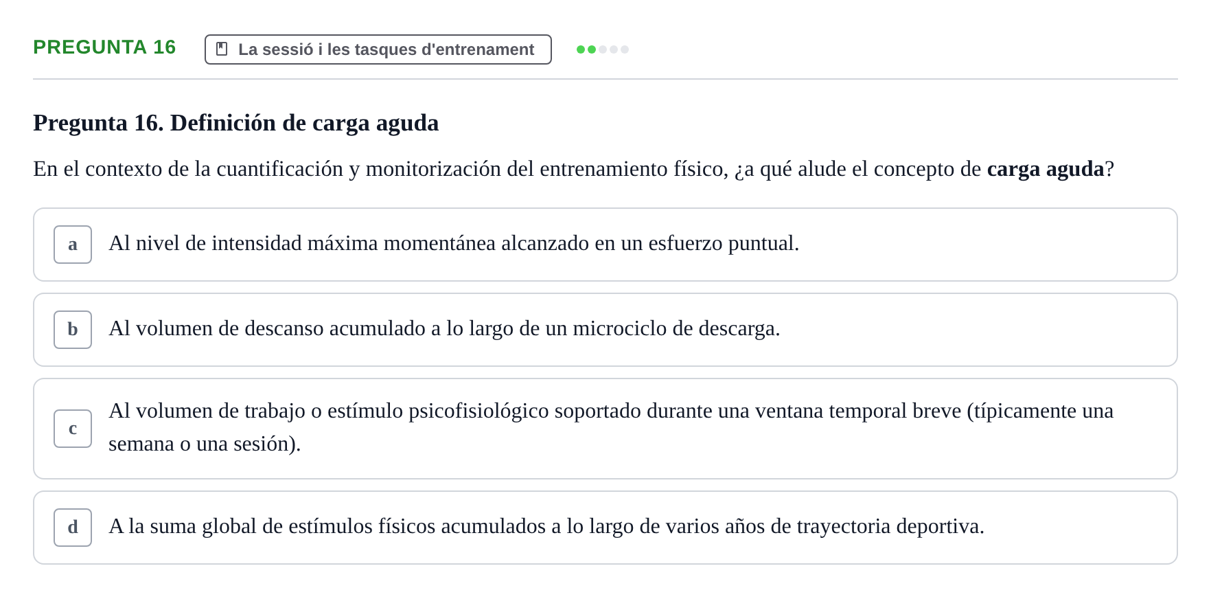 Enunciado: Pregunta 16