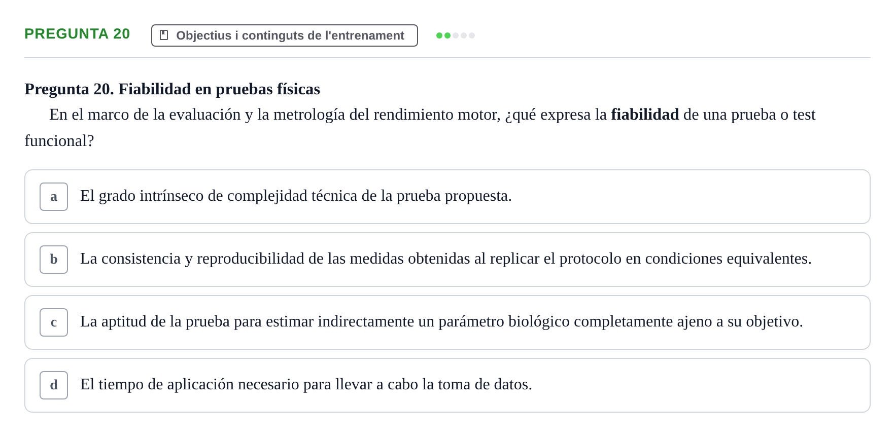 Enunciado: Pregunta 20