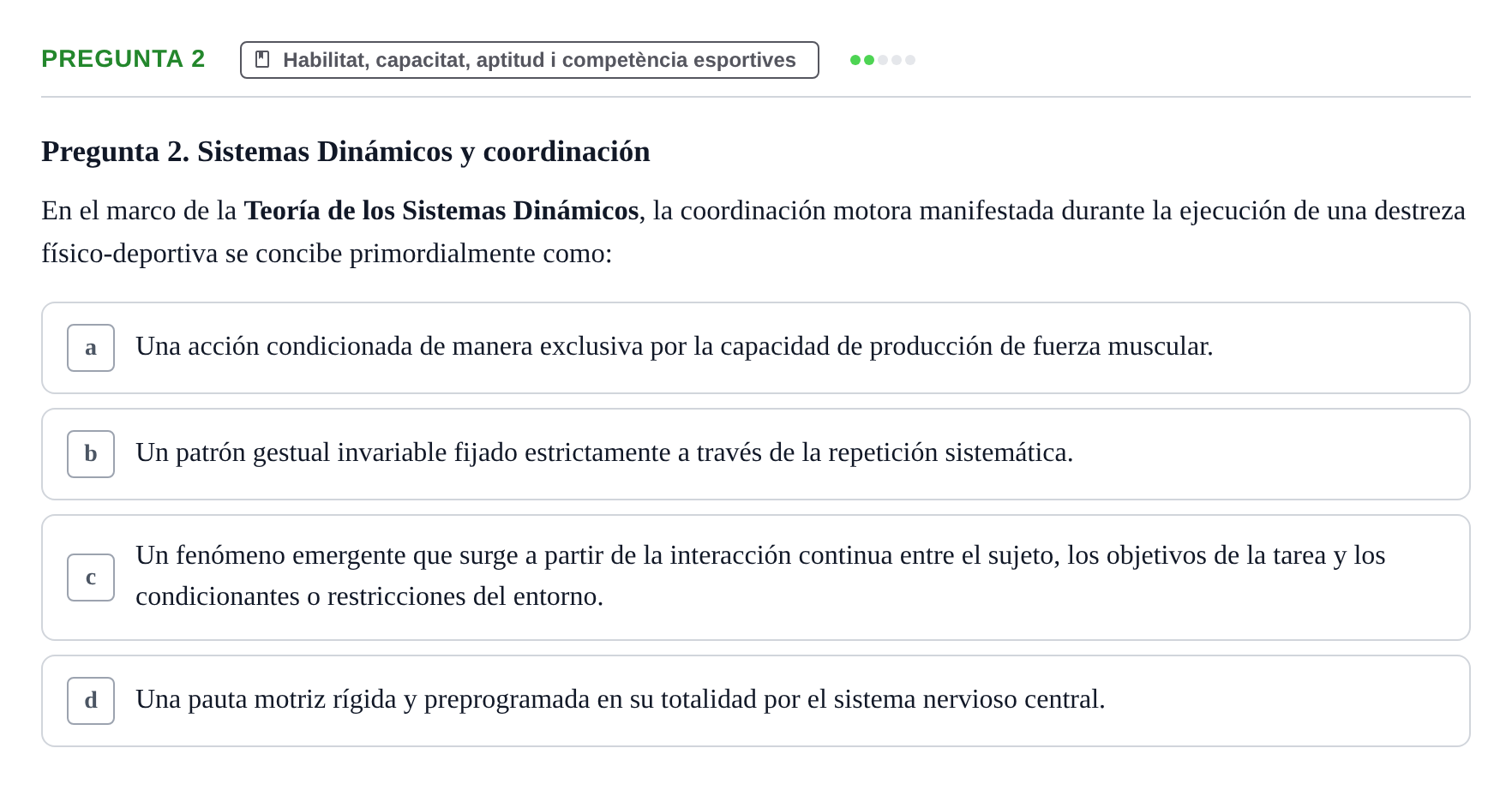 Enunciado: Pregunta 2