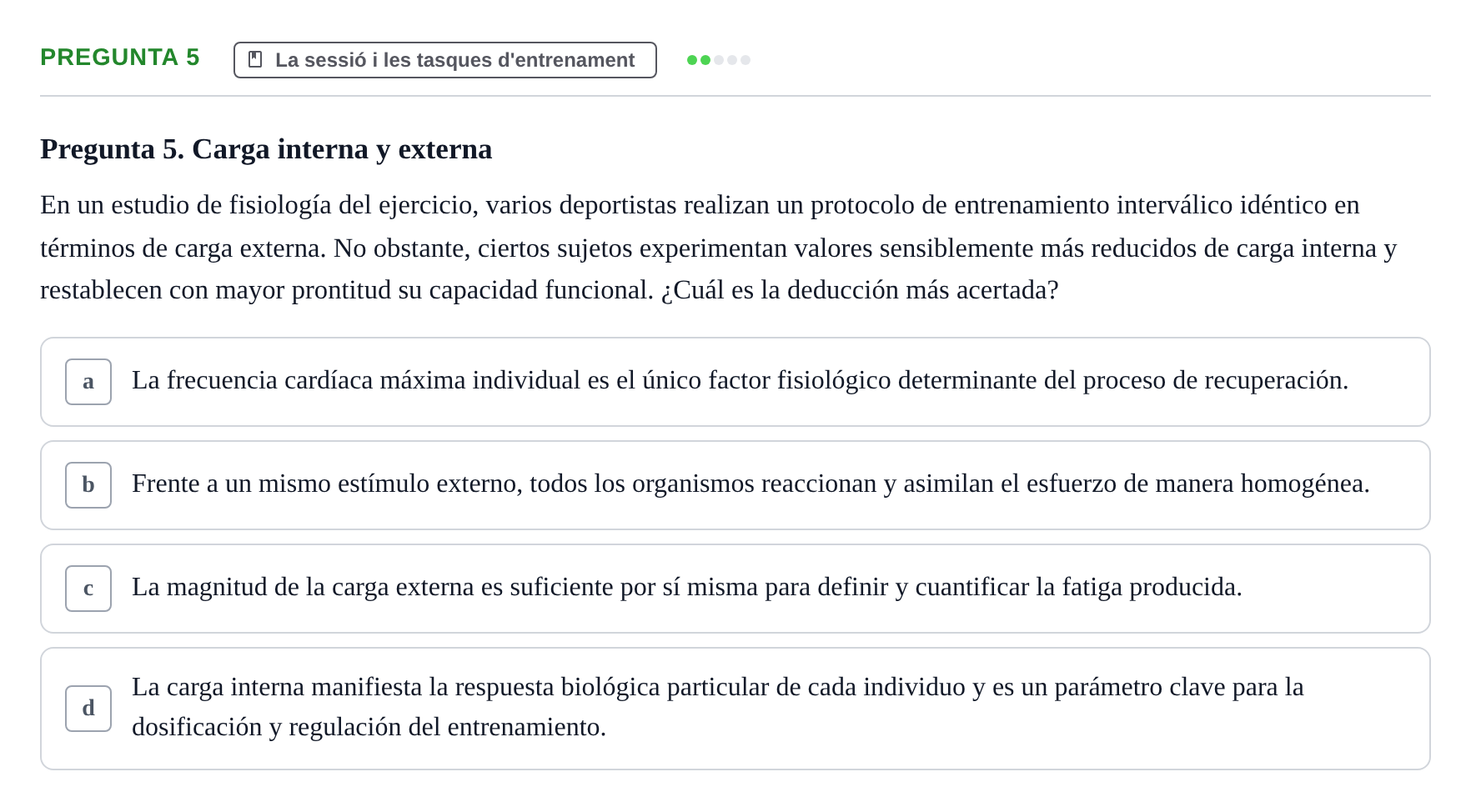 Enunciado: Pregunta 5