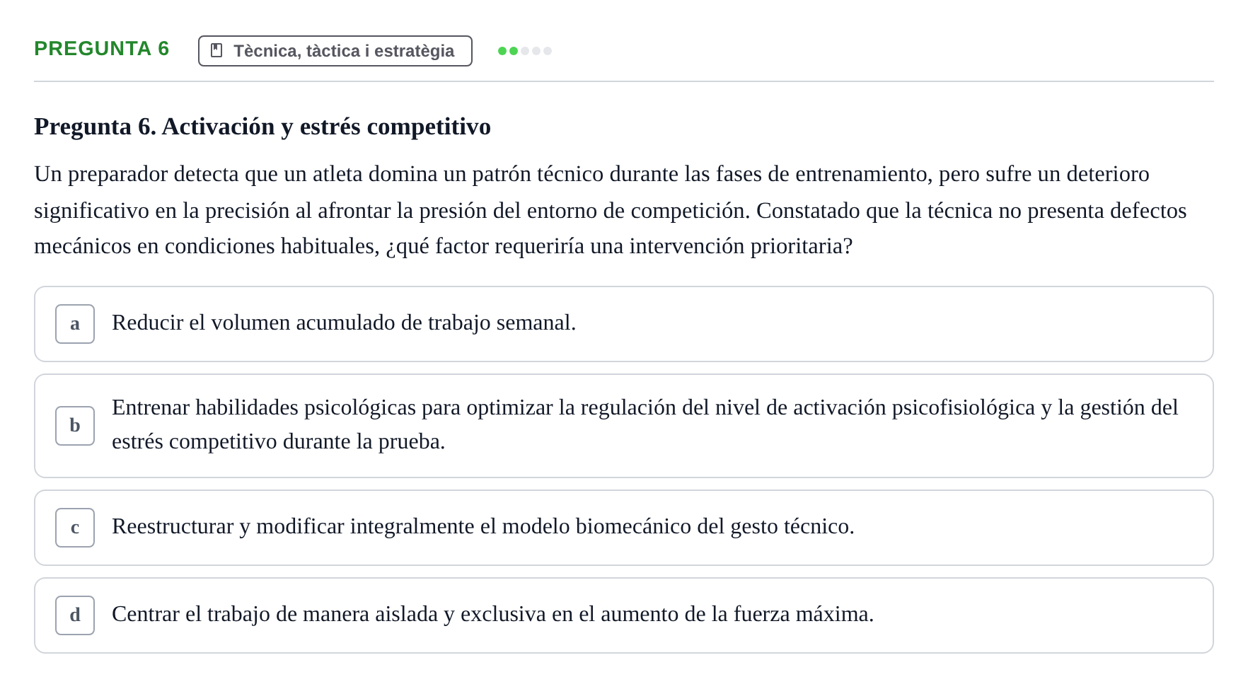 Enunciado: Pregunta 6